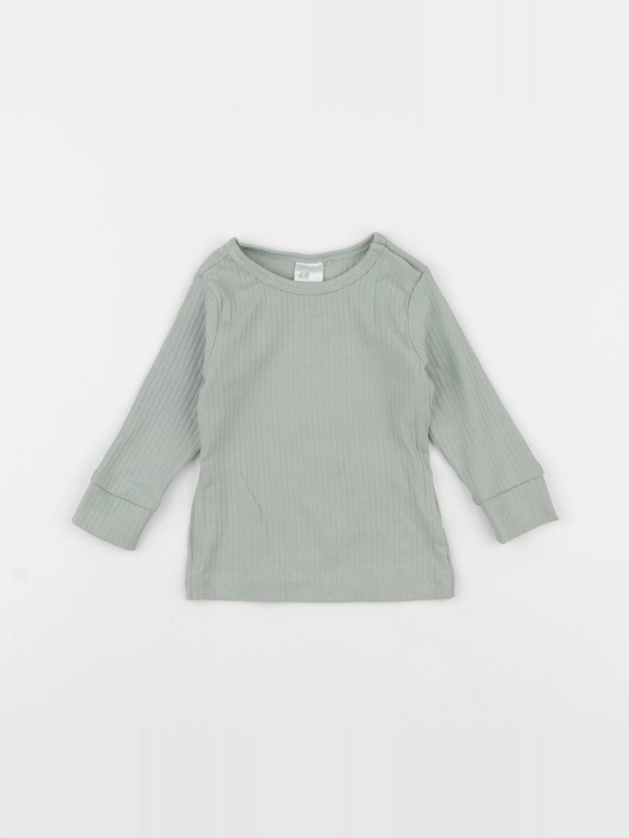 H&M - tee-shirt vert - 3/6 mois