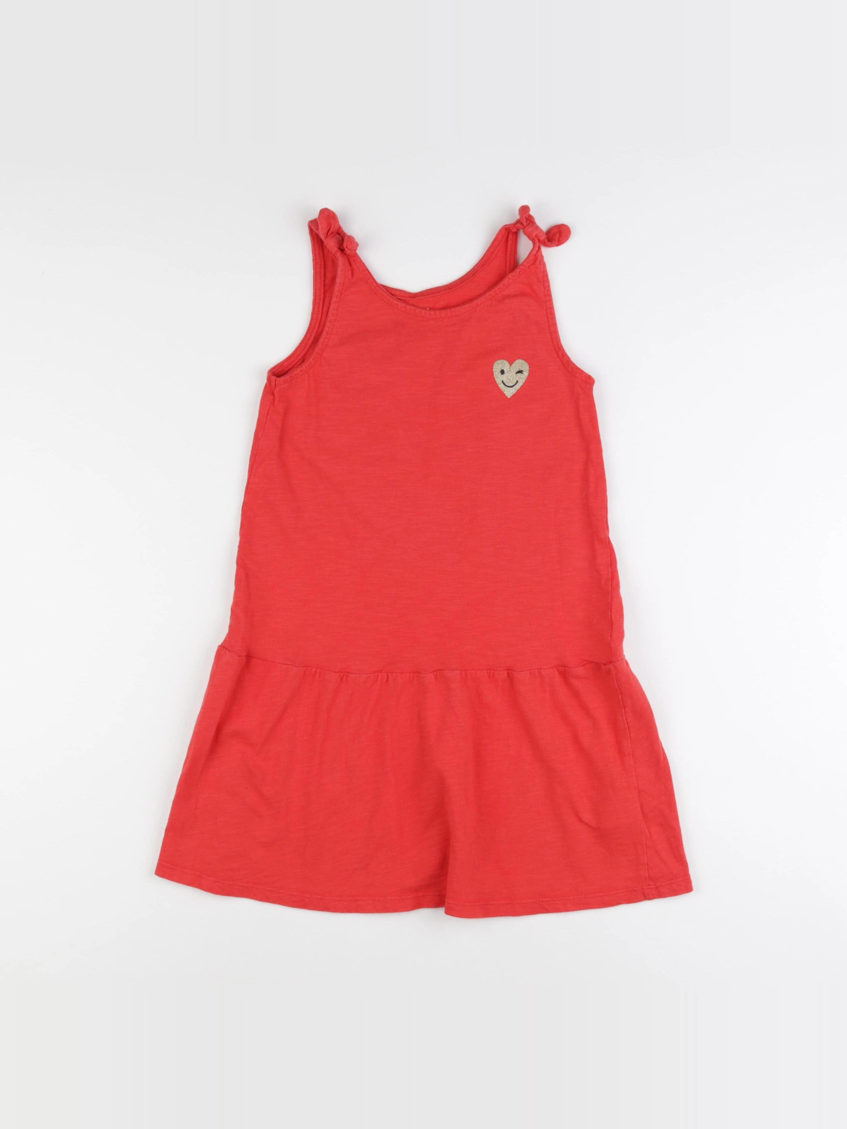 Vertbaudet - robe rouge - 8 ans