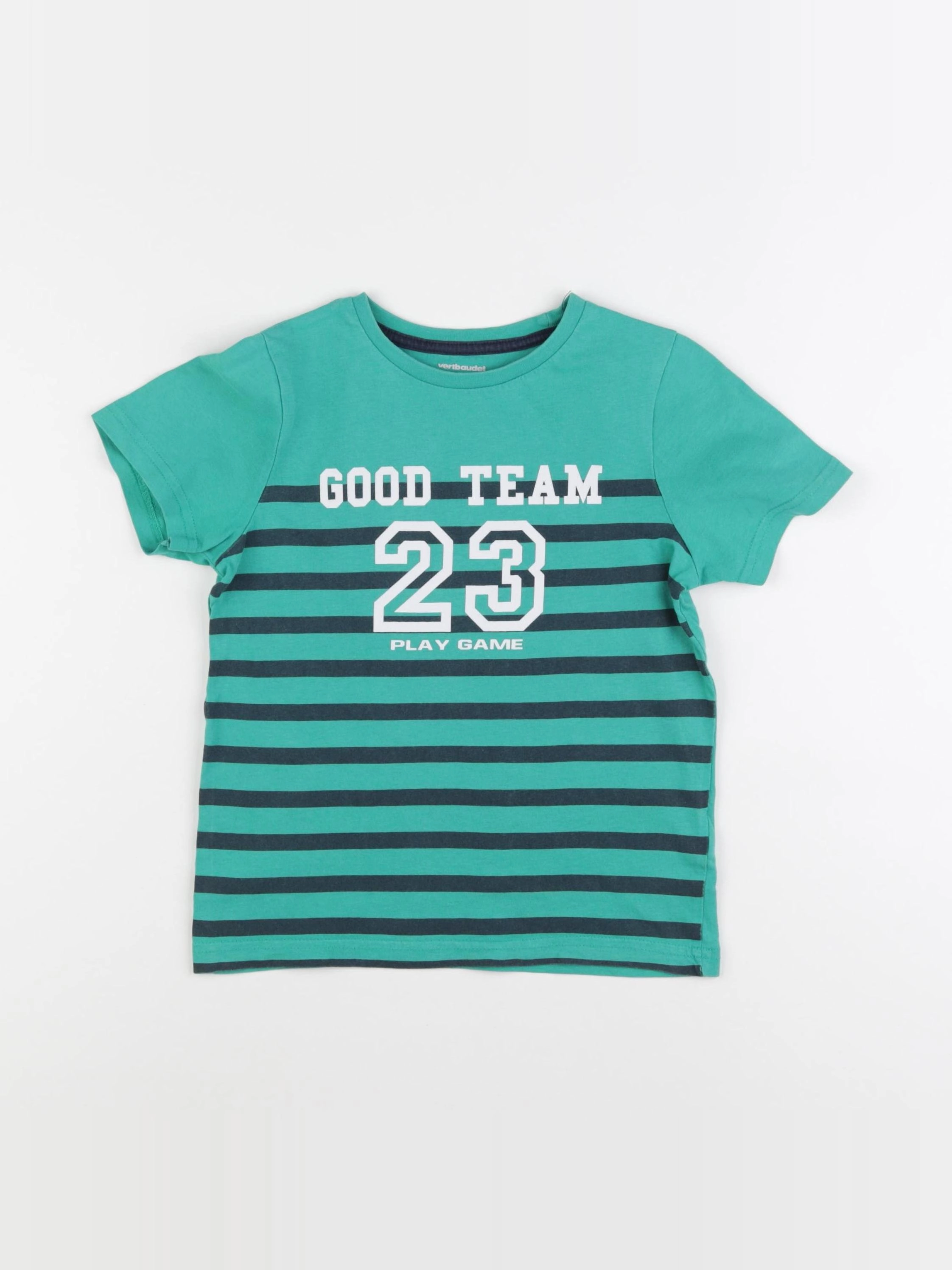 Vertbaudet - tee-shirt vert - 8 ans