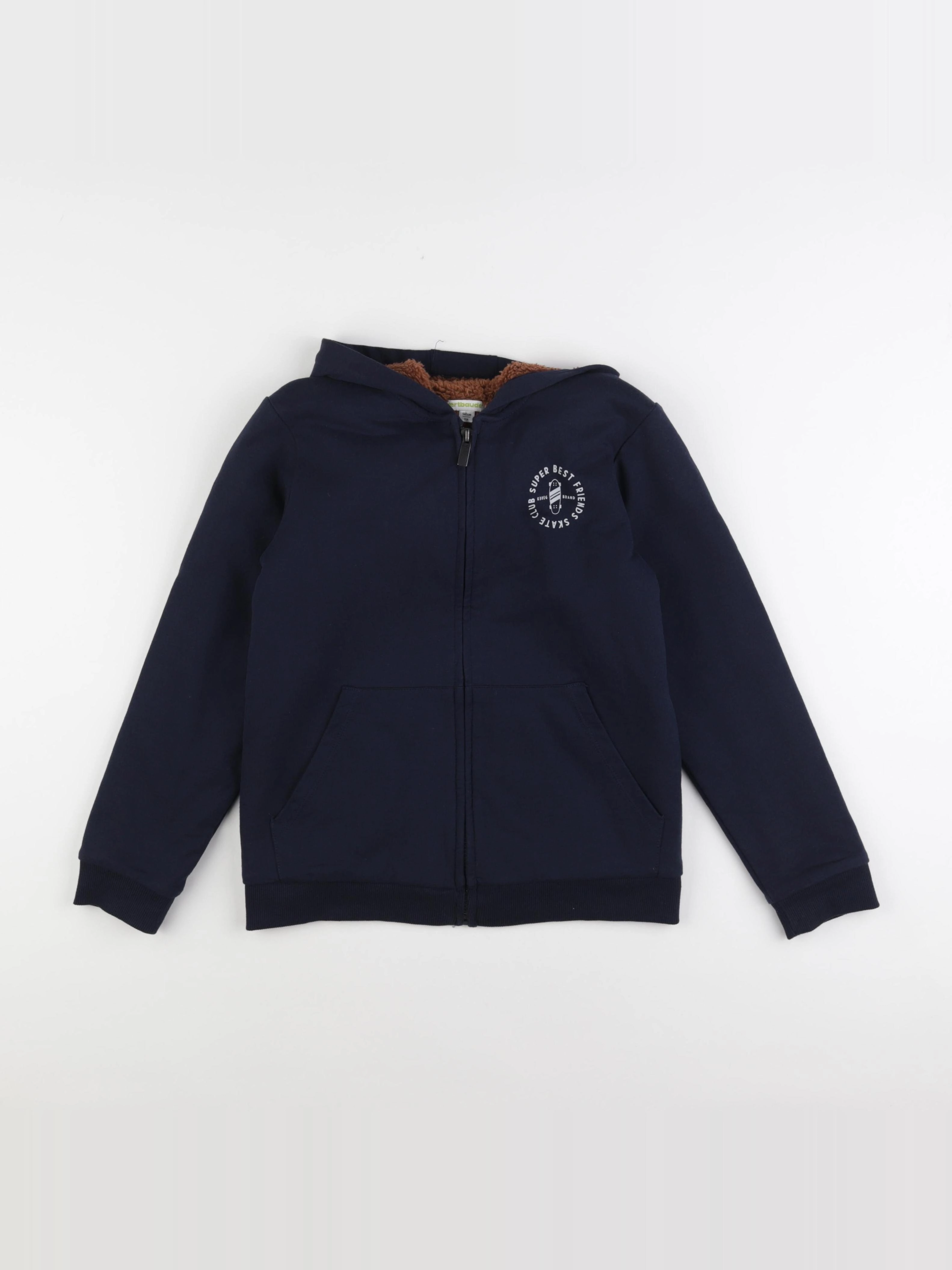 Vertbaudet - sweat bleu - 10 ans