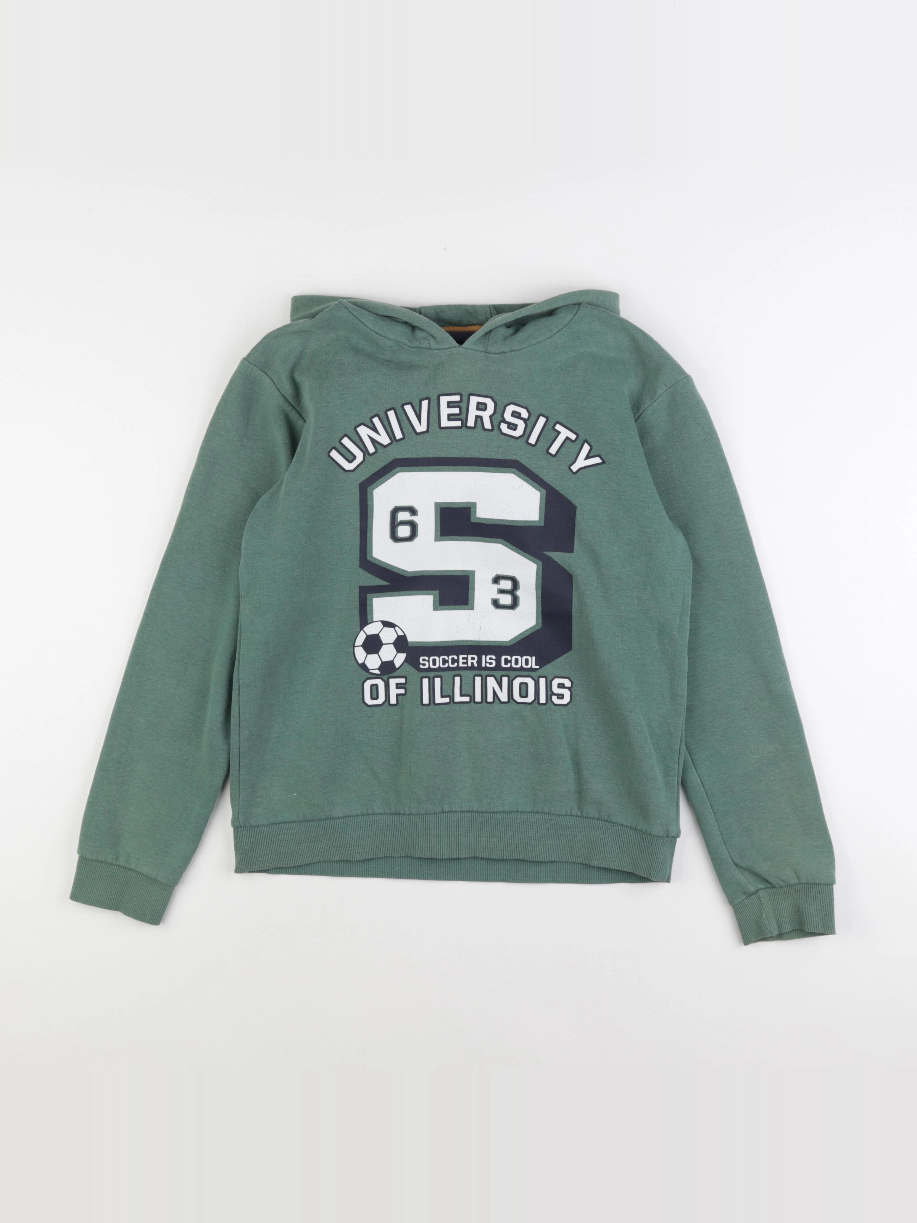 Vertbaudet - sweat vert - 12 ans