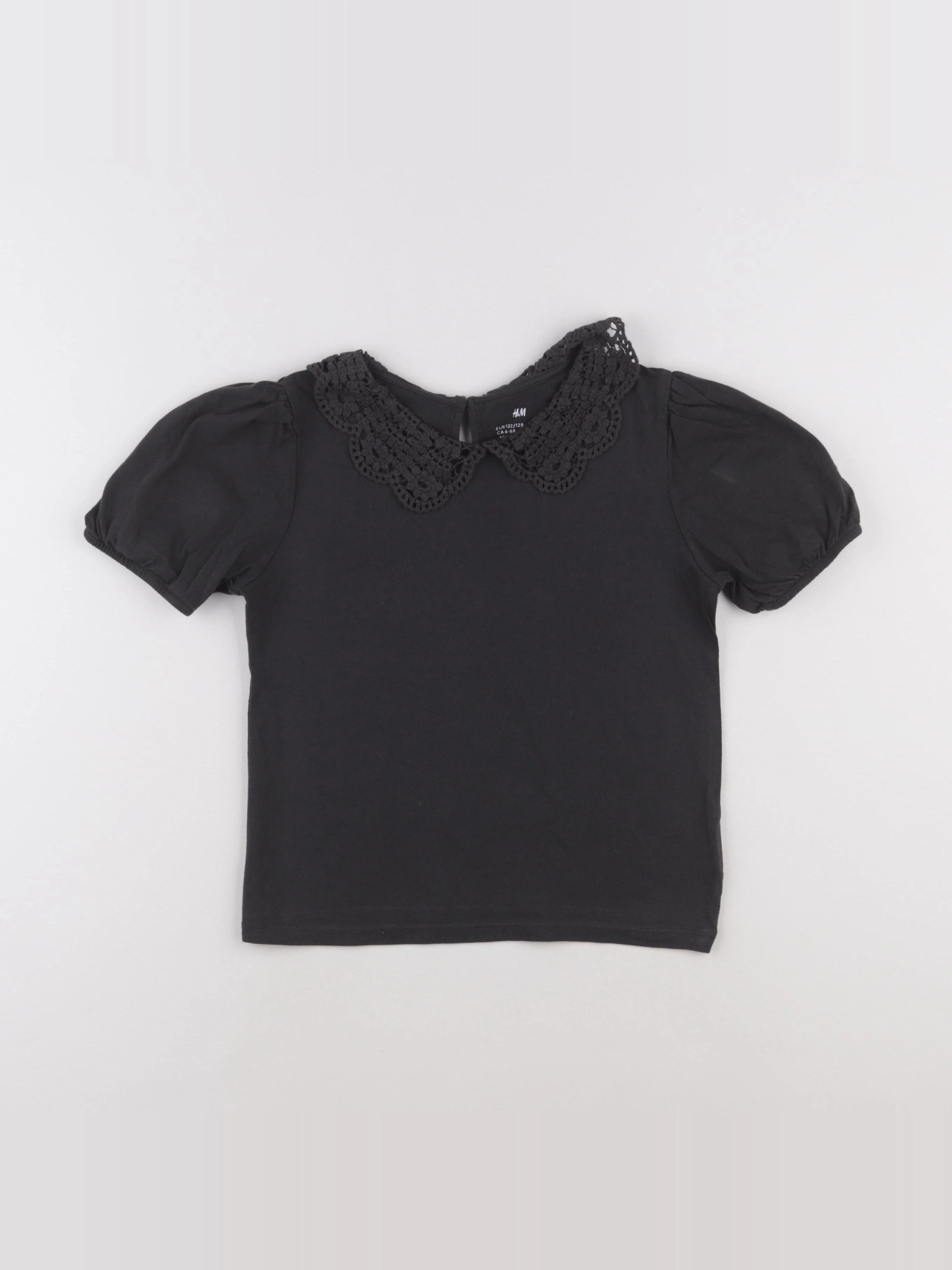 H&M - tee-shirt noir - 6/8 ans