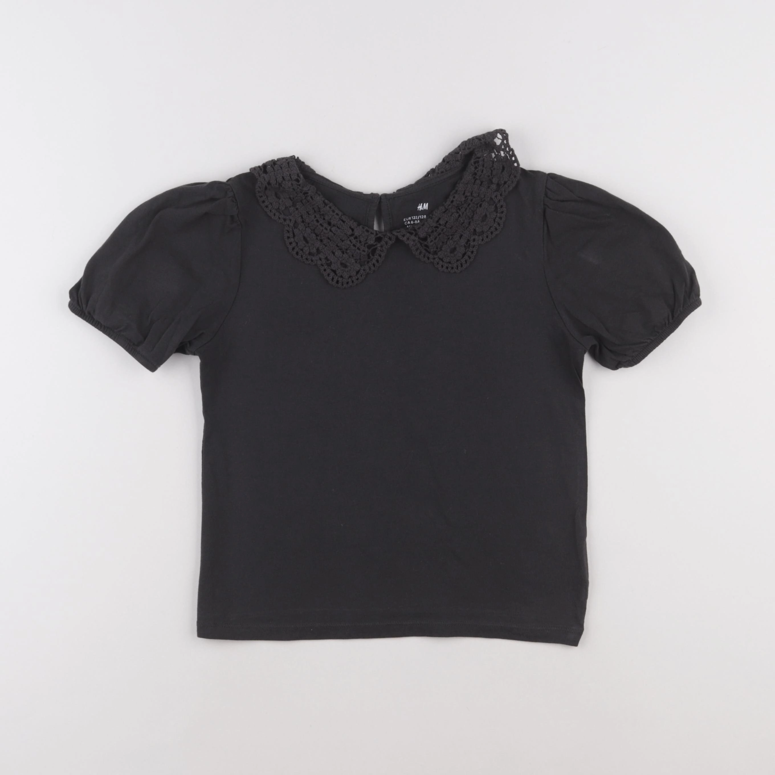 H&M - tee-shirt noir - 6/8 ans