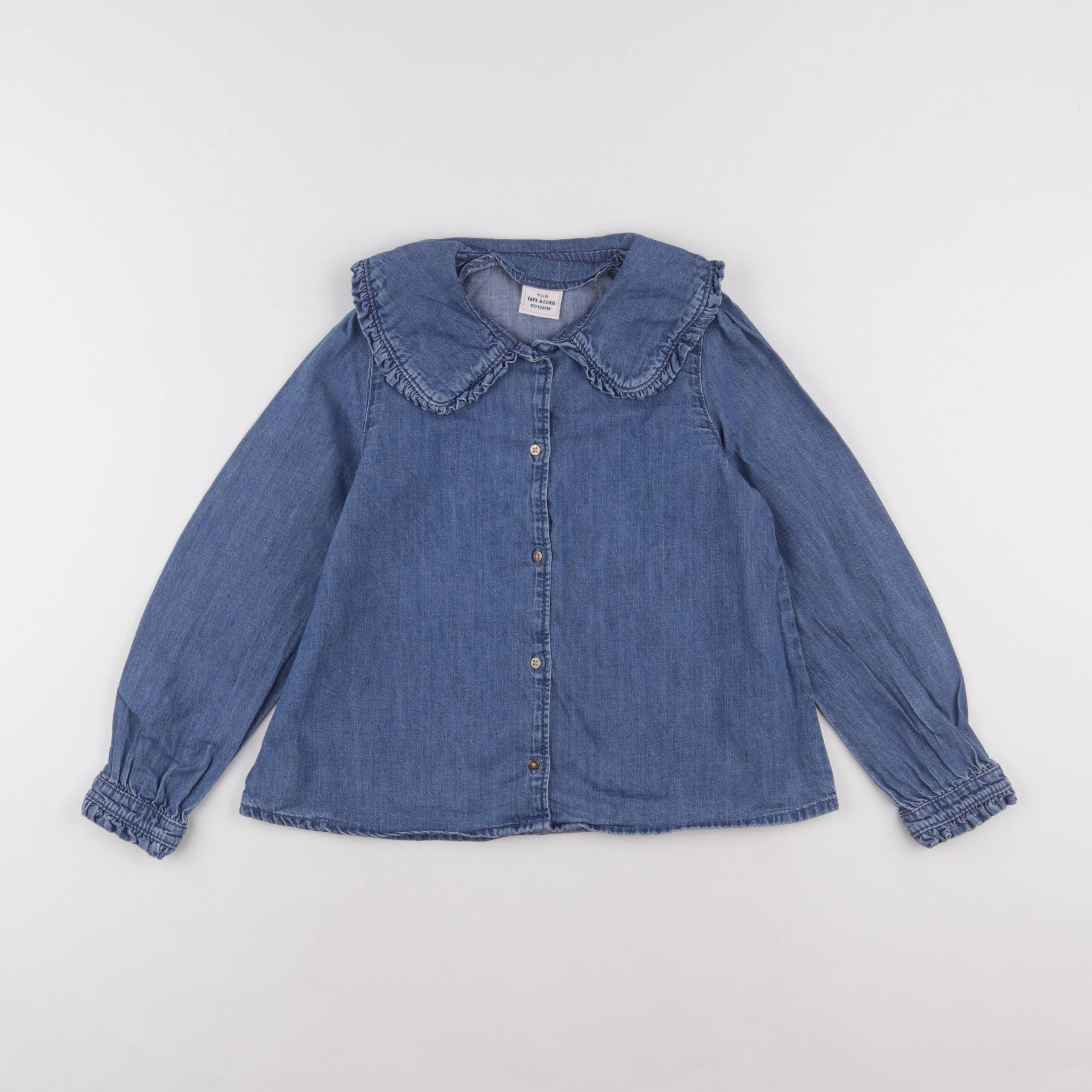 Tape à l'oeil - chemise bleu - 8 ans