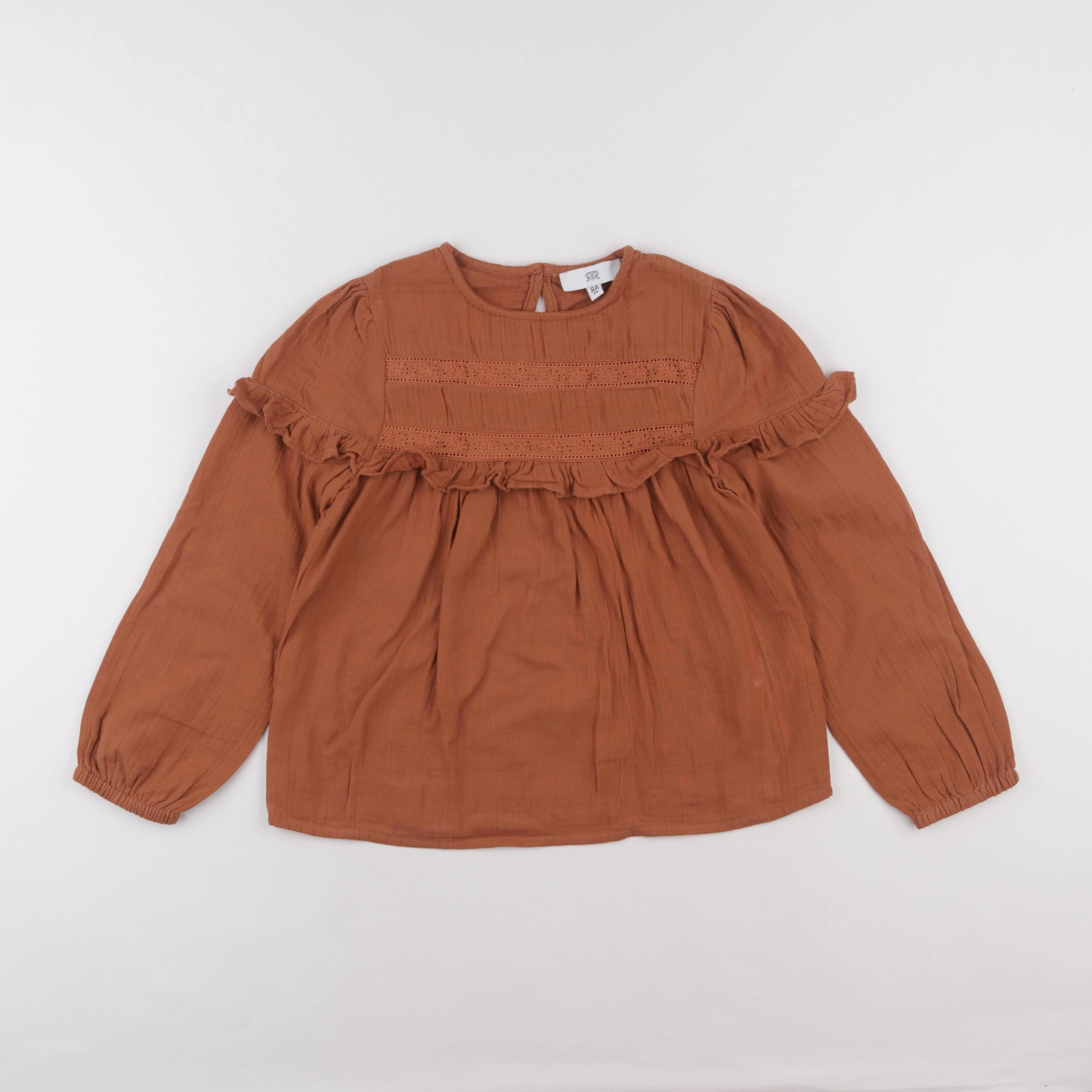 La Redoute - blouse marron - 8 ans