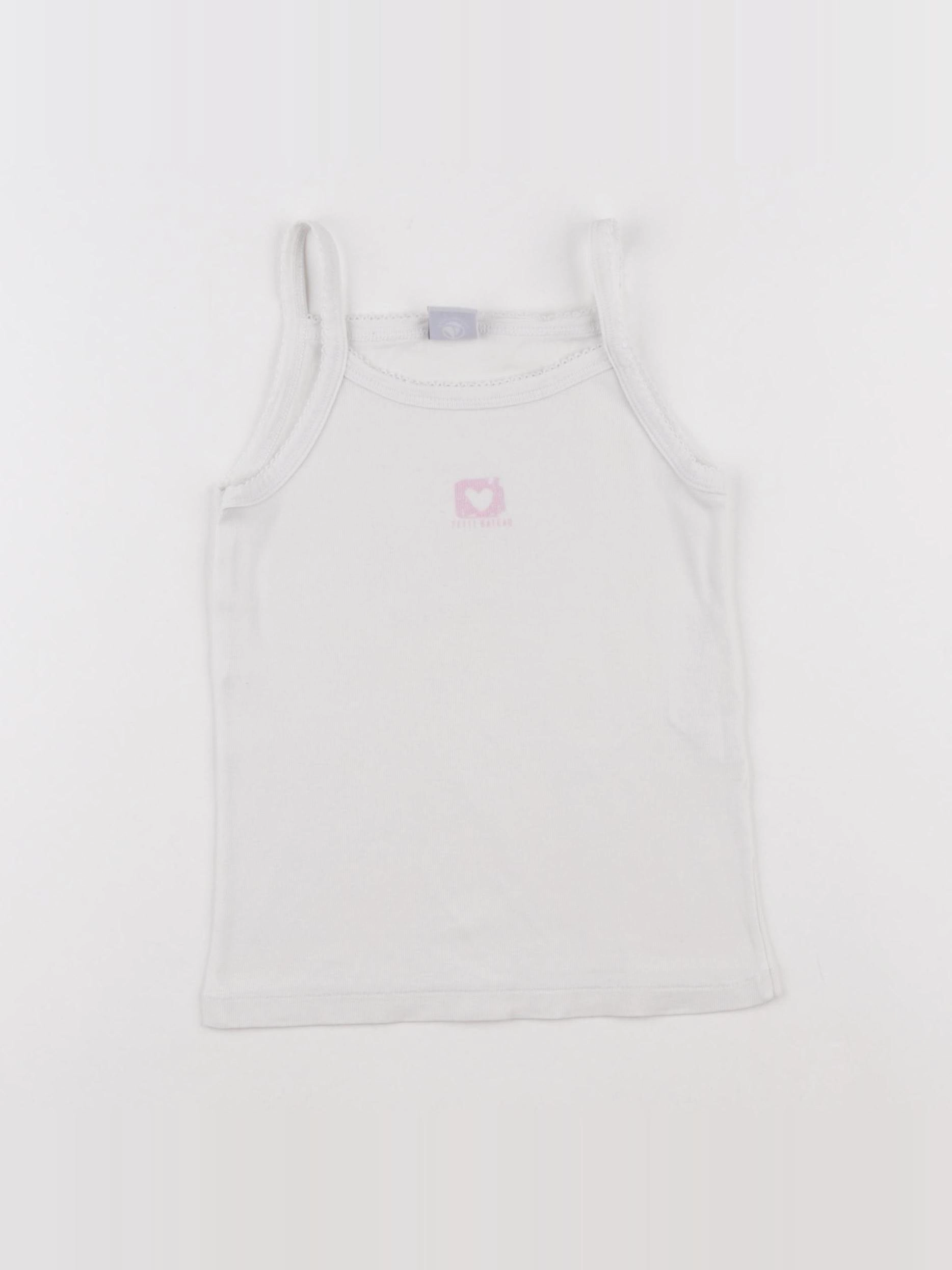 Petit Bateau - maillot de corps blanc - 4 ans