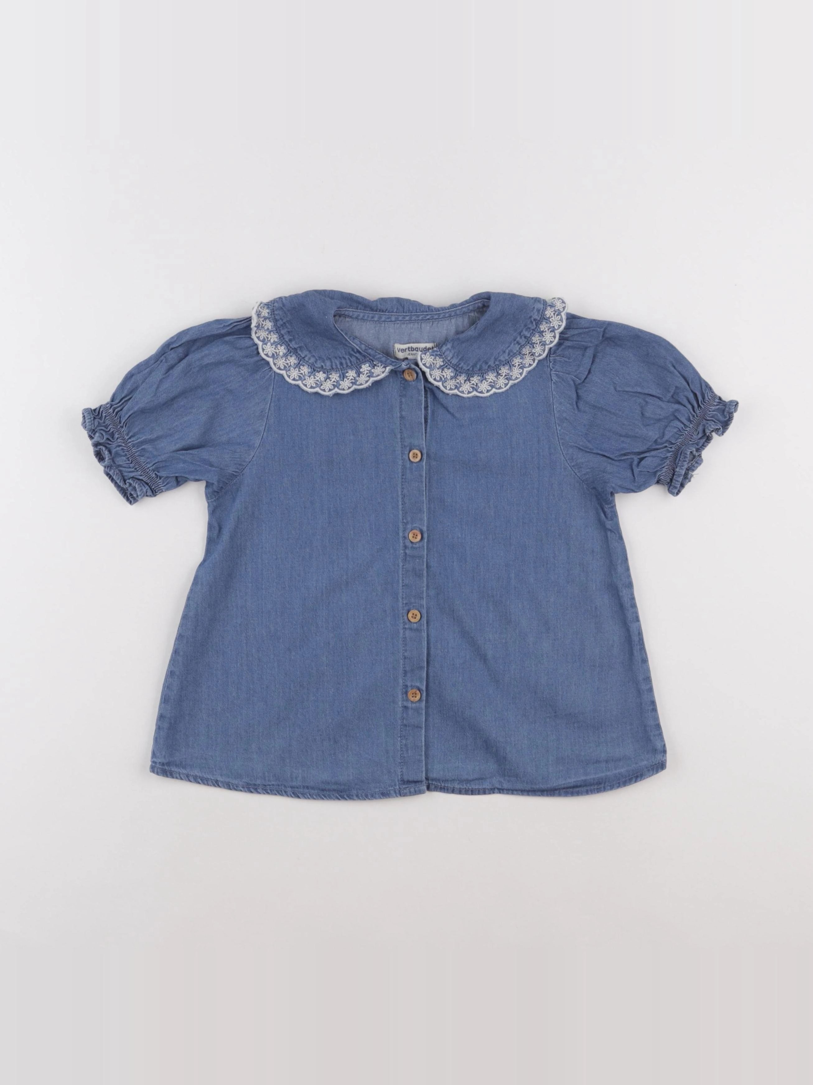 Vertbaudet - blouse bleu - 6 ans