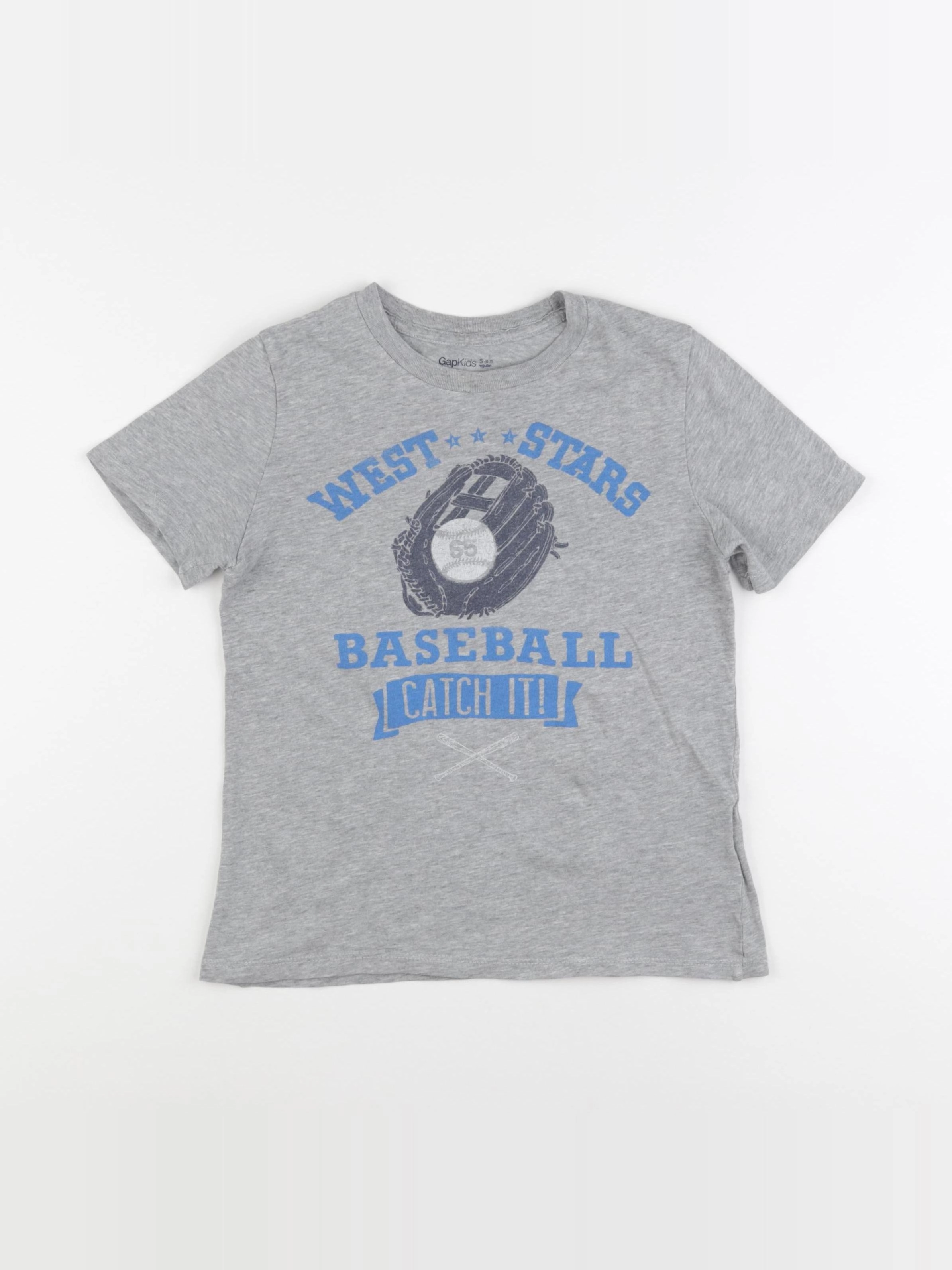 GAP - tee-shirt gris - 6/7 ans