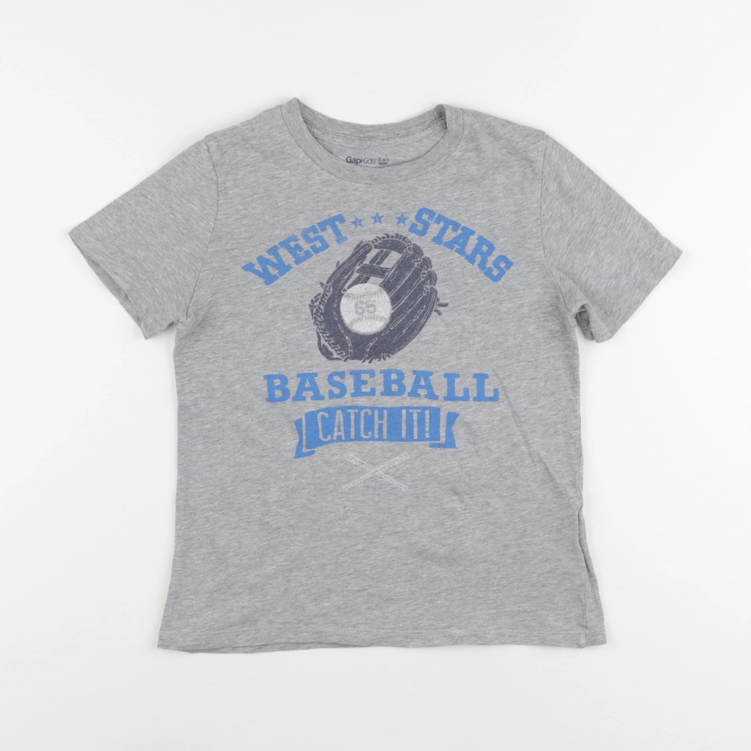 GAP - tee-shirt gris - 6/7 ans
