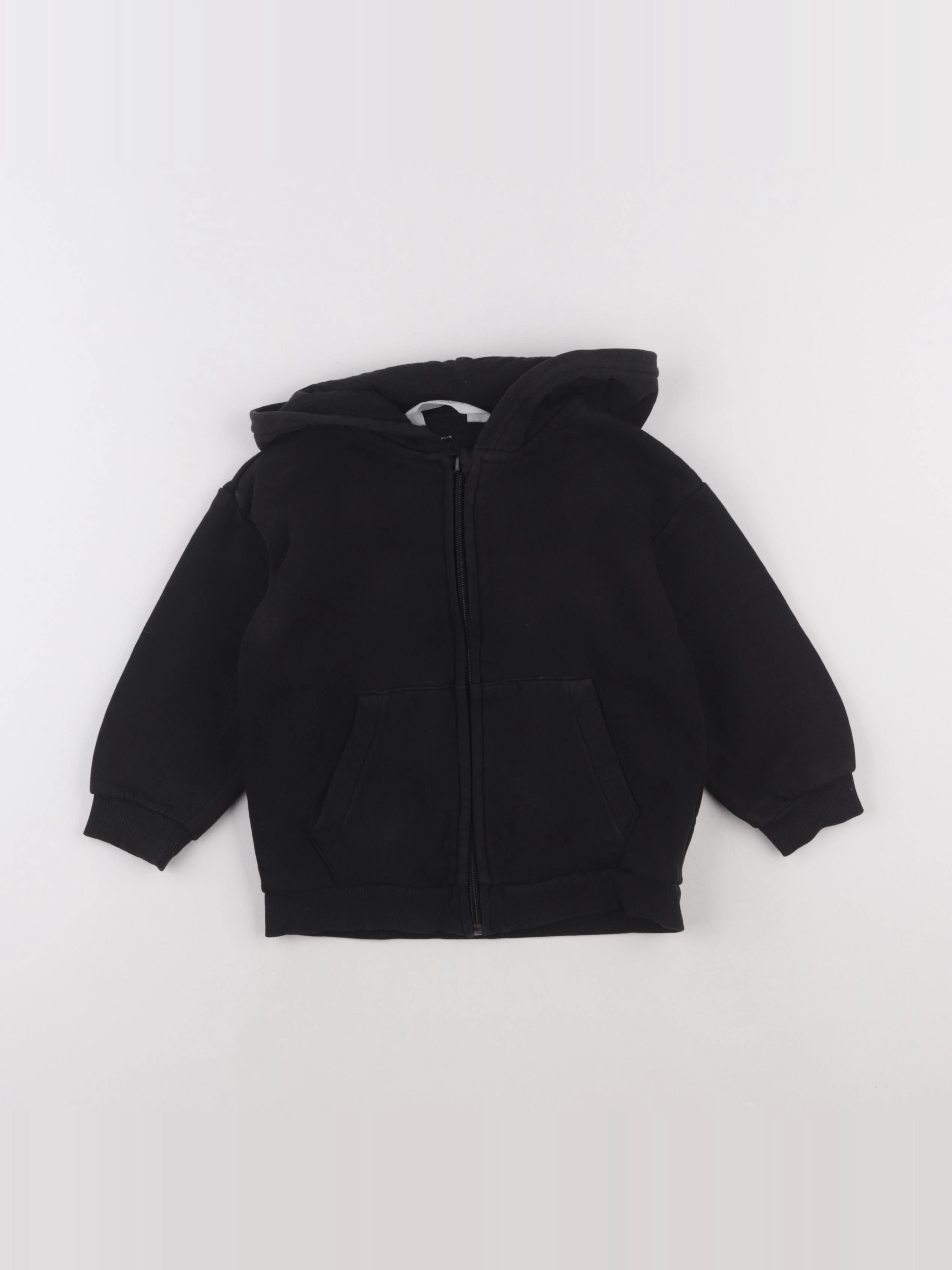 H&M - sweat noir - 2/4 ans
