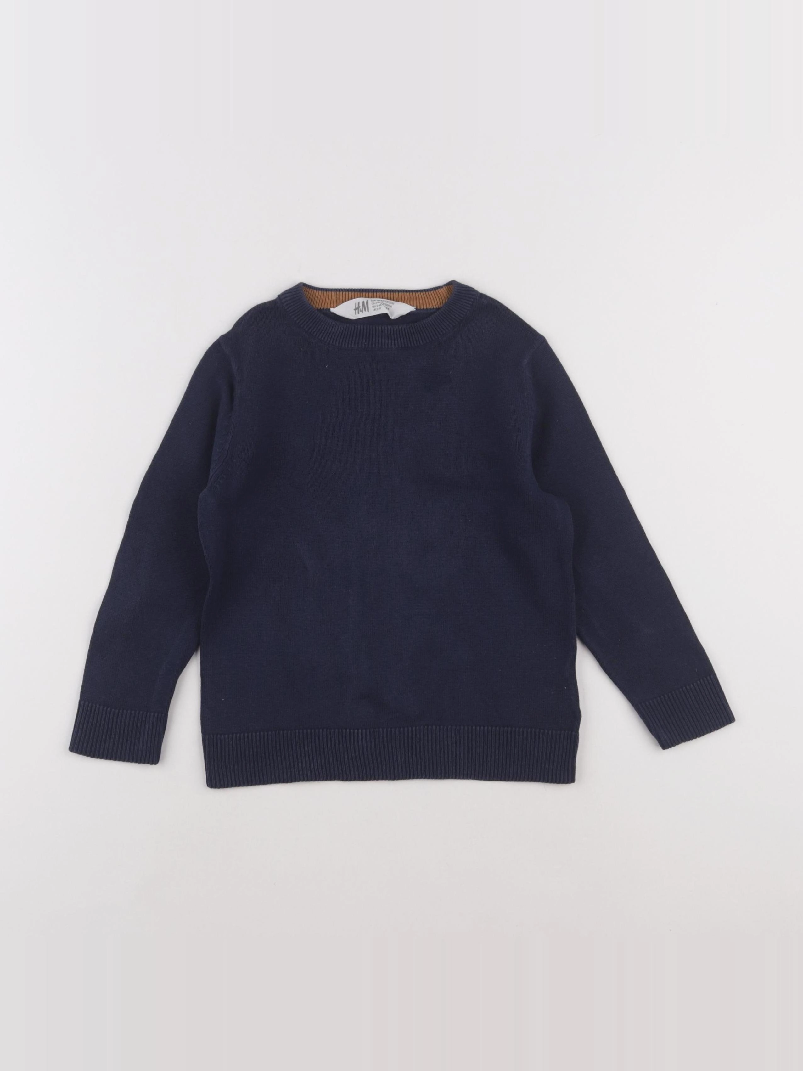 H&M - pull bleu - 2/4 ans