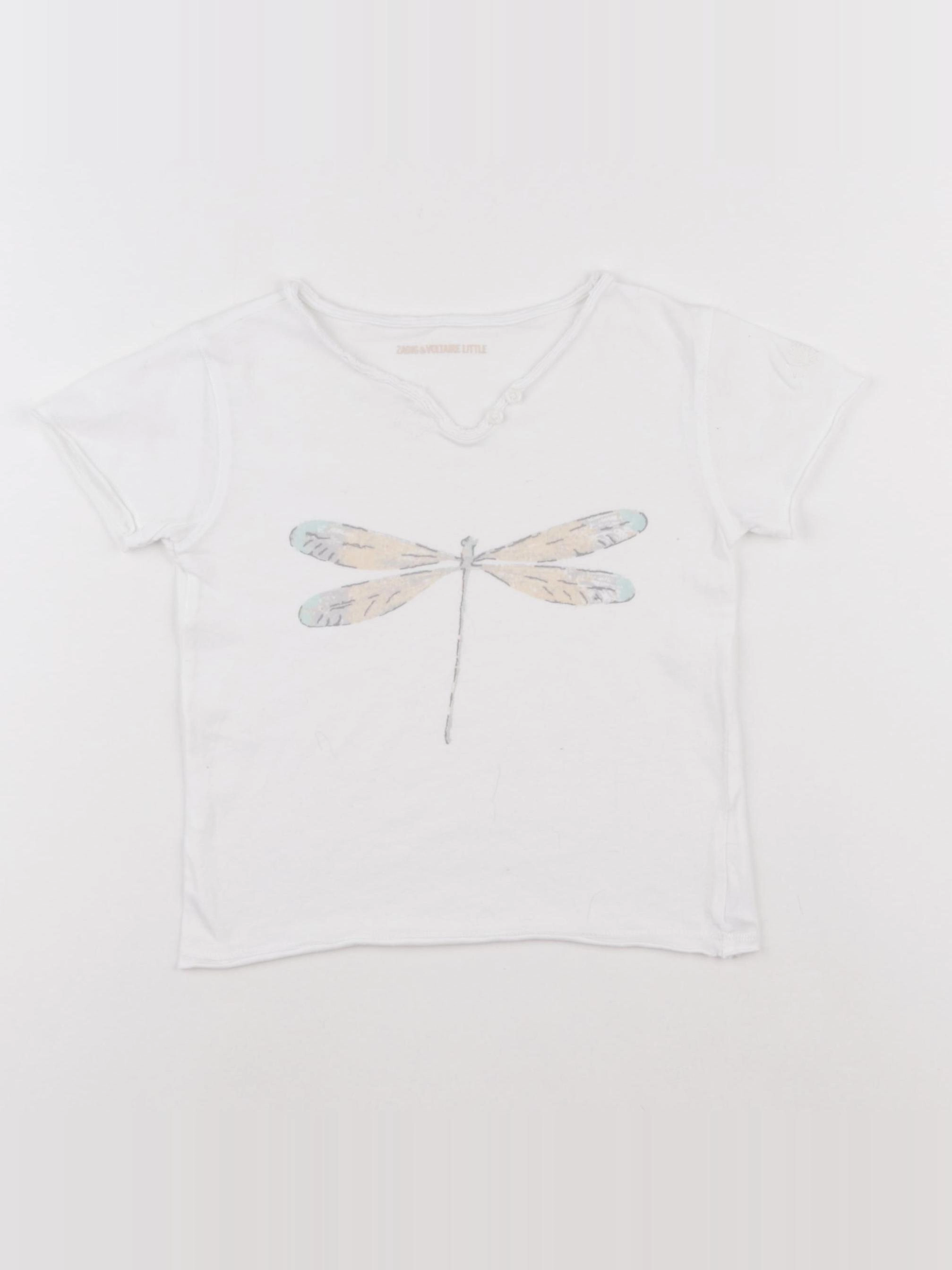 Zadig & Voltaire - tee-shirt blanc - 3 ans