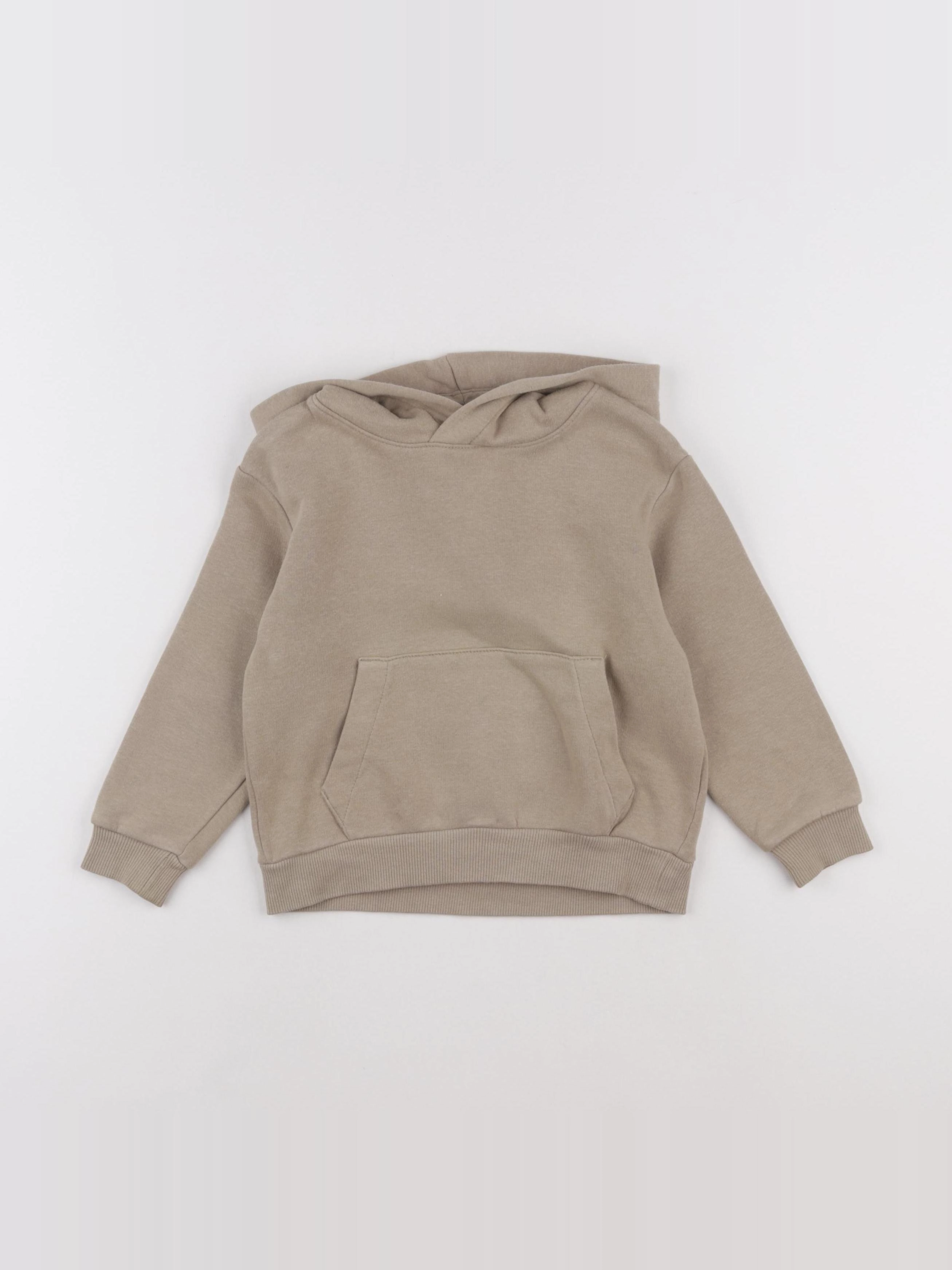 H&M - sweat beige - 2/4 ans