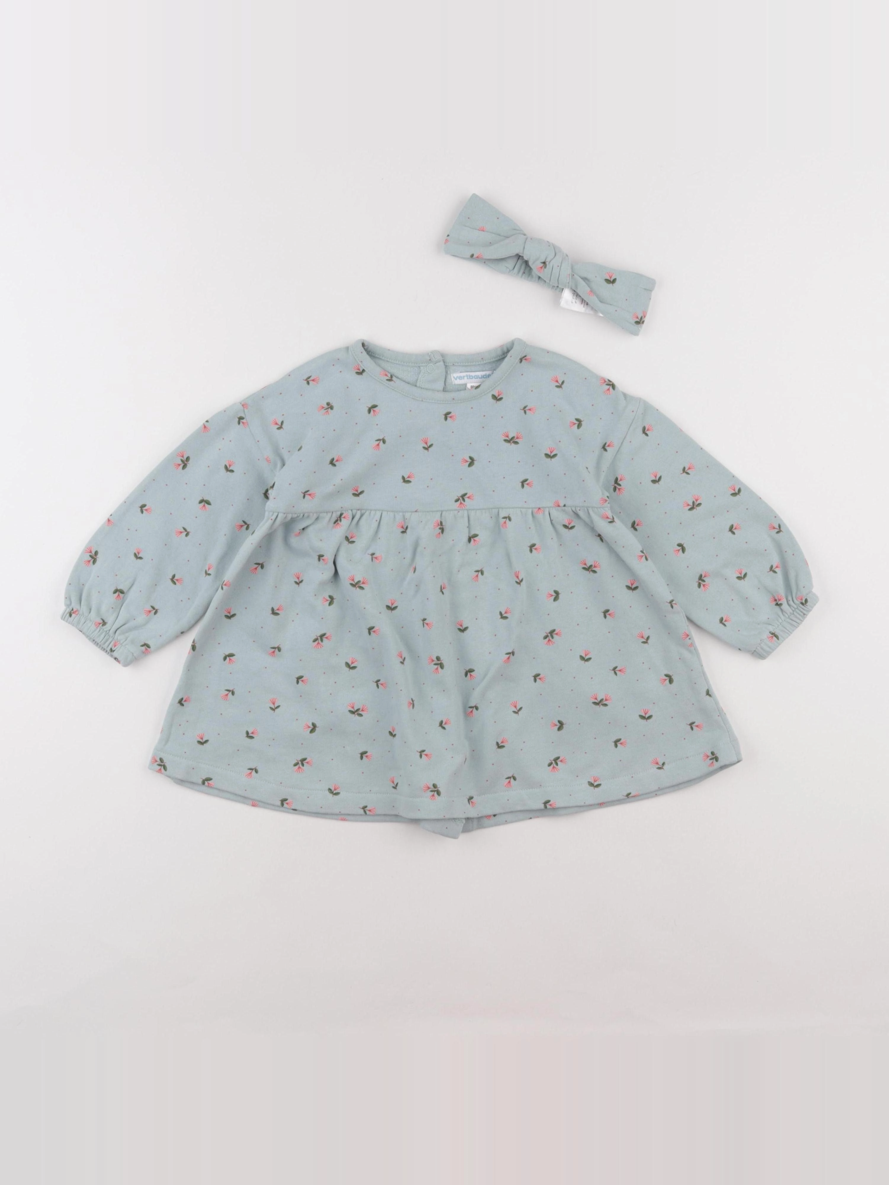 Vertbaudet - robe bleu - 24 mois