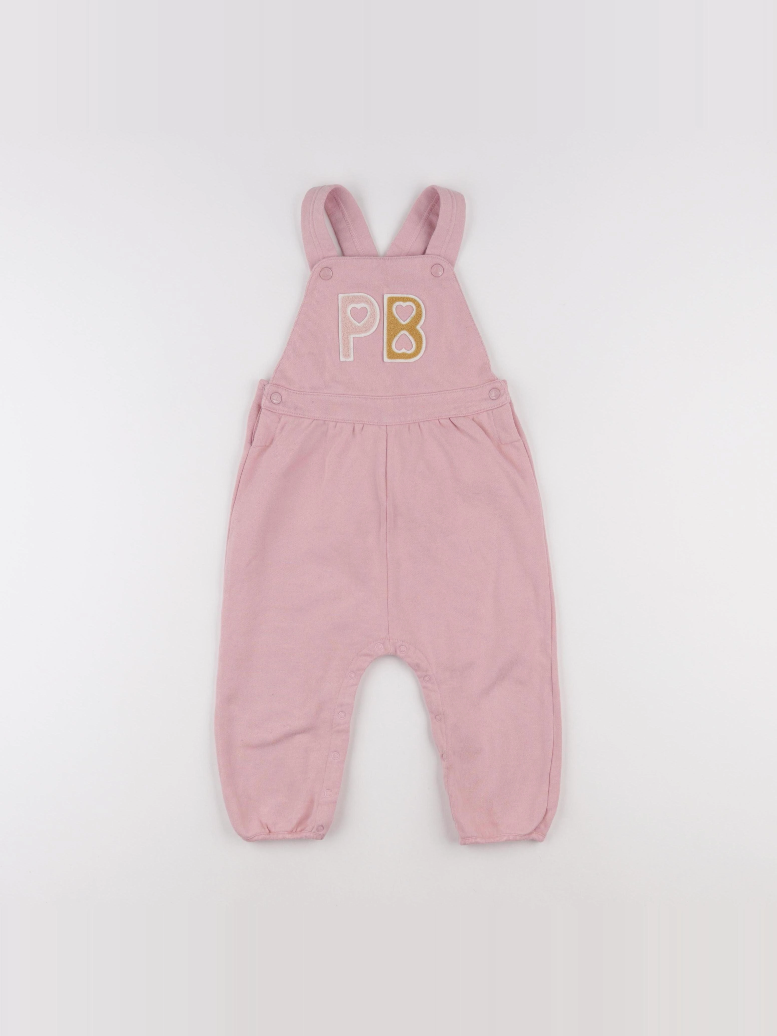 Petit Bateau - salopette rose - 24 mois