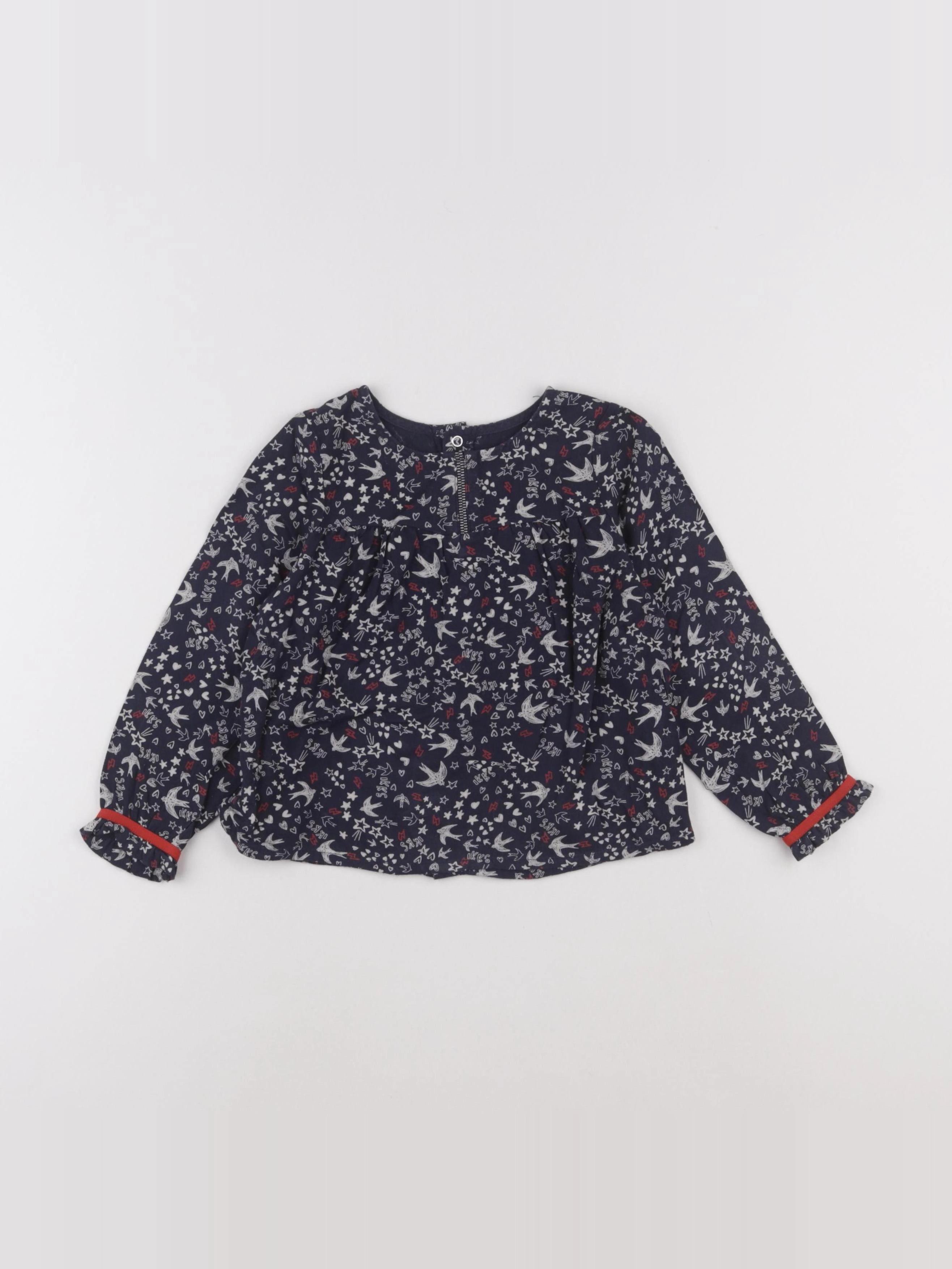 IKKS - blouse bleu - 2 ans