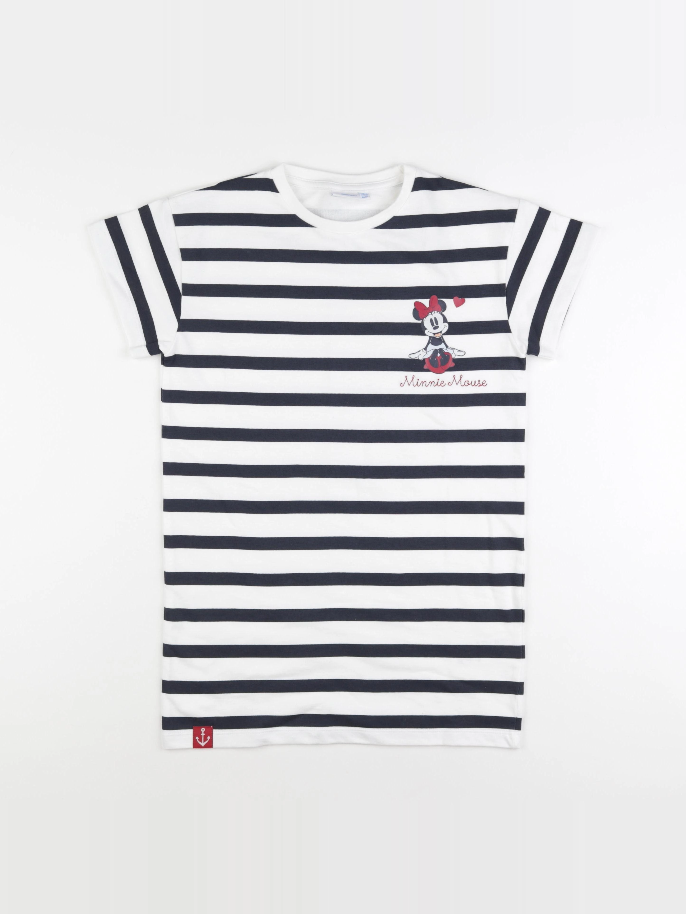 Vertbaudet - robe blanc, noir - 8 ans