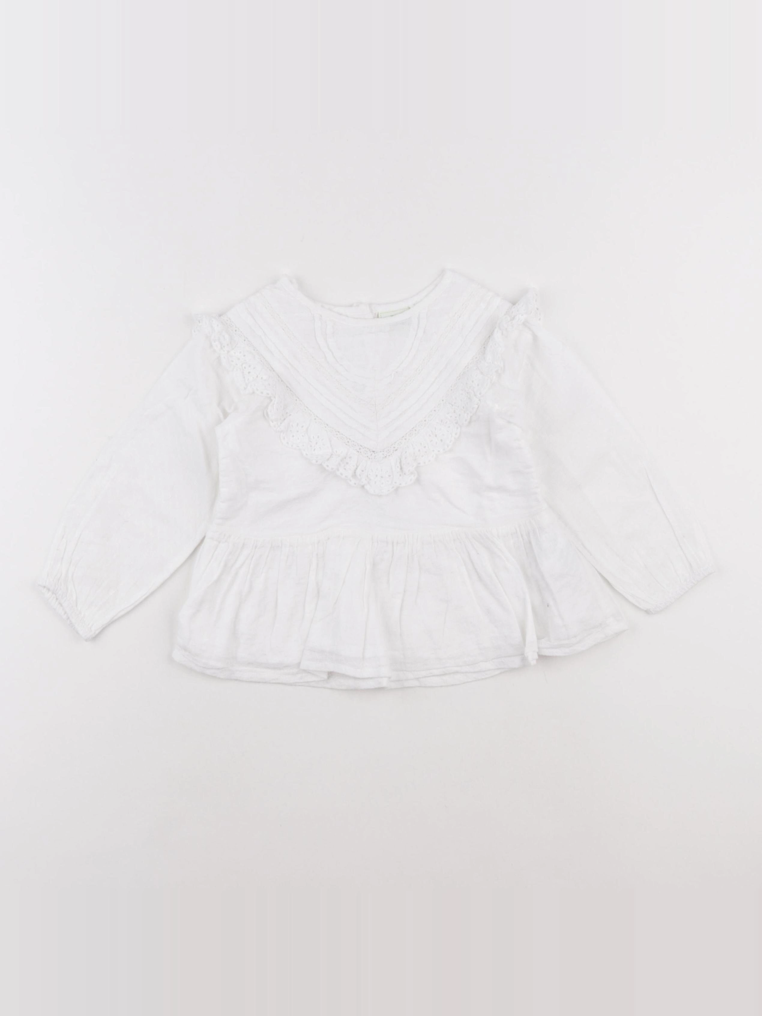 Tape à l'oeil - blouse blanc - 24 mois