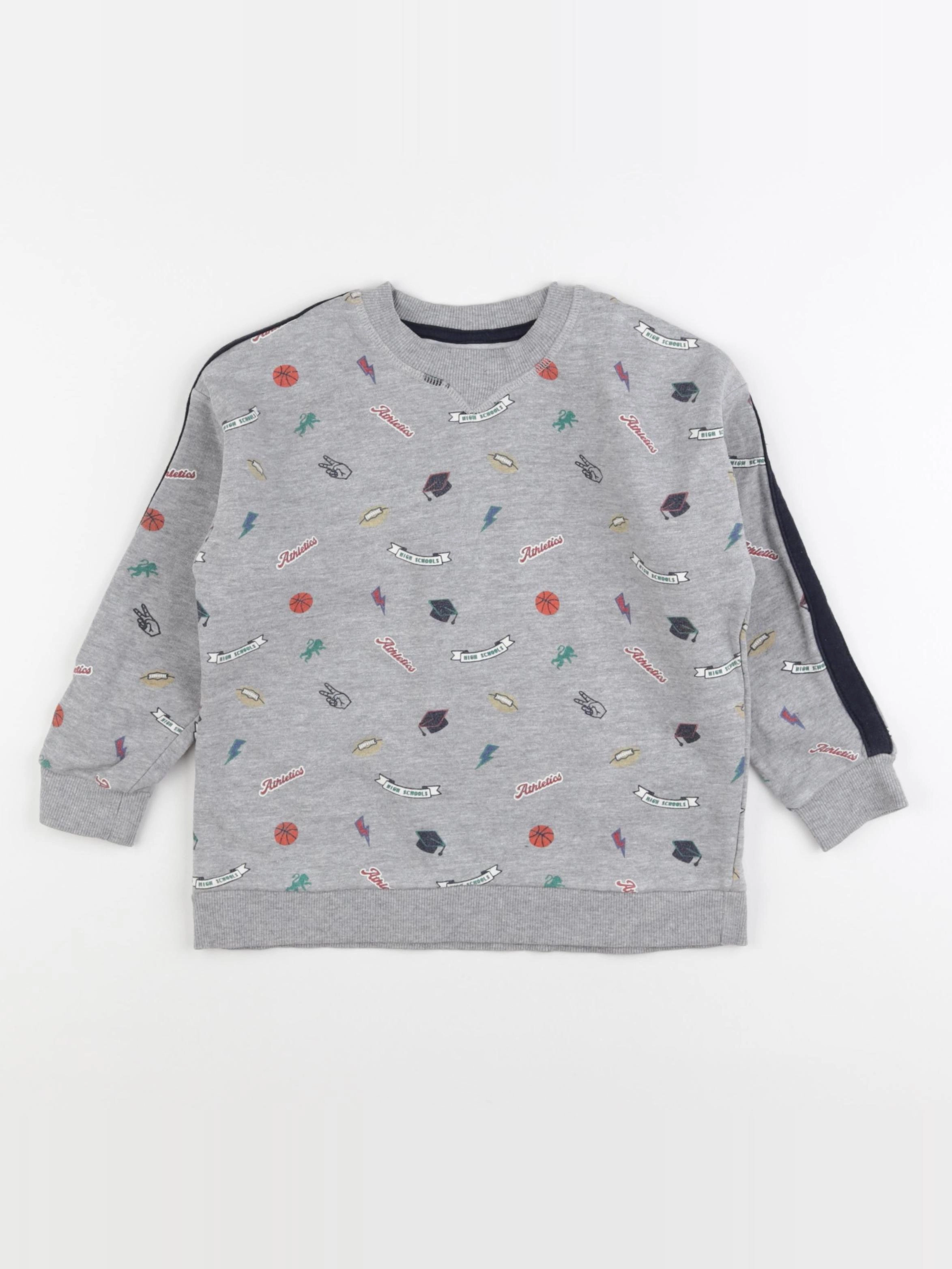 Monoprix - sweat gris - 6 ans