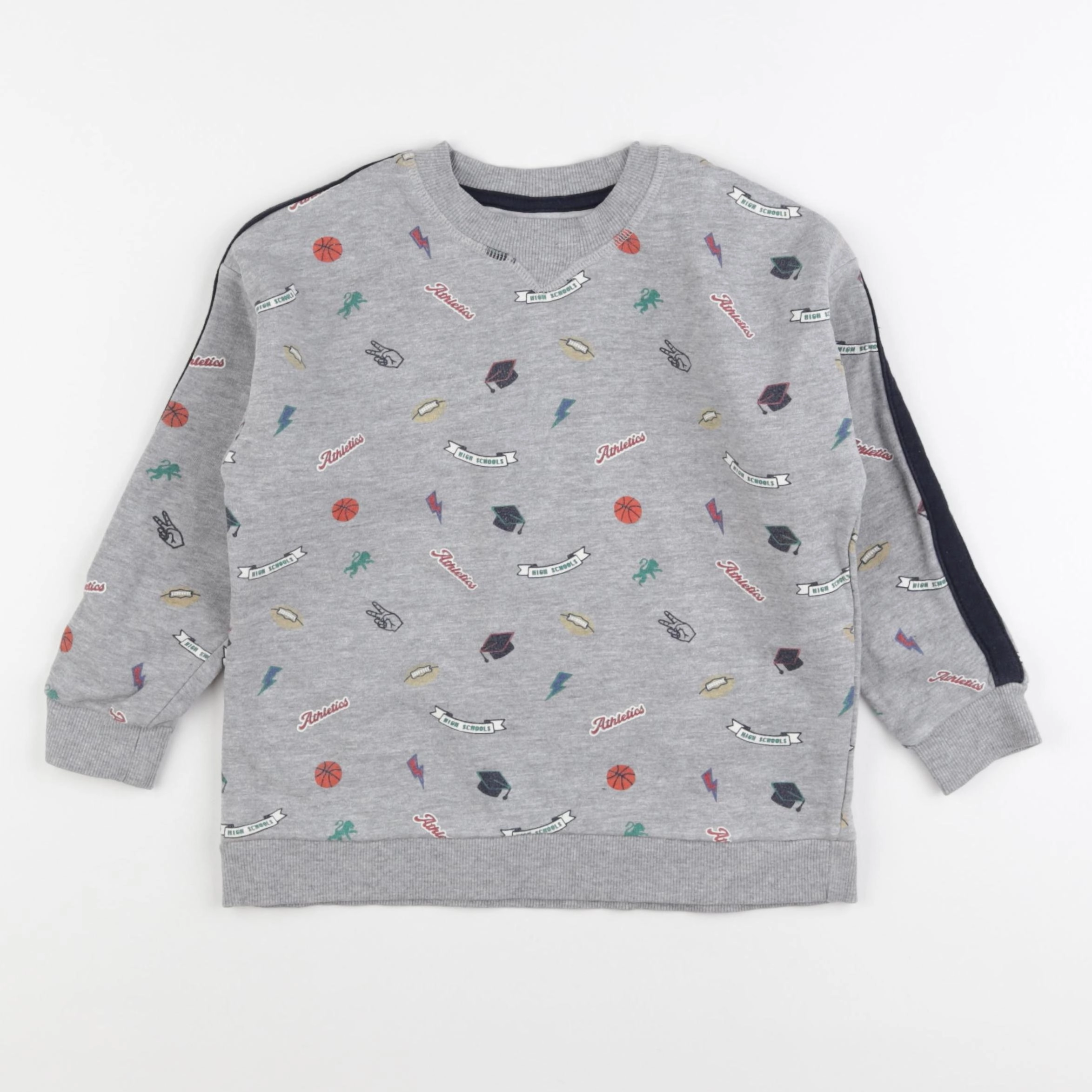 Monoprix - sweat gris - 6 ans