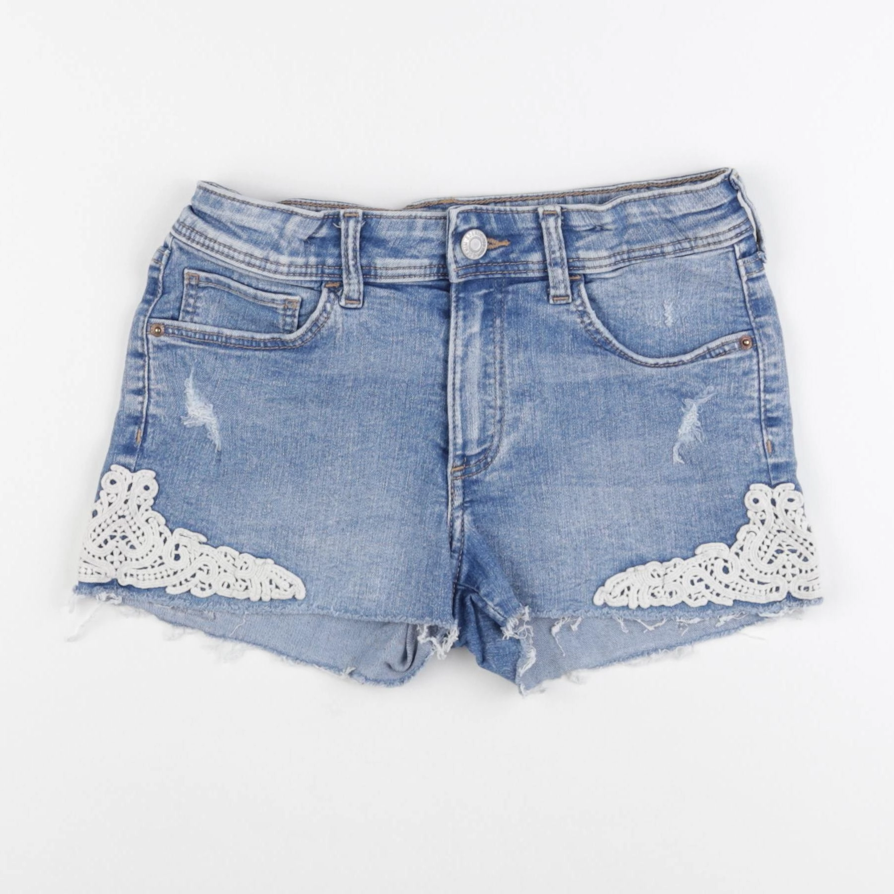 H&M - short bleu - 11/12 ans