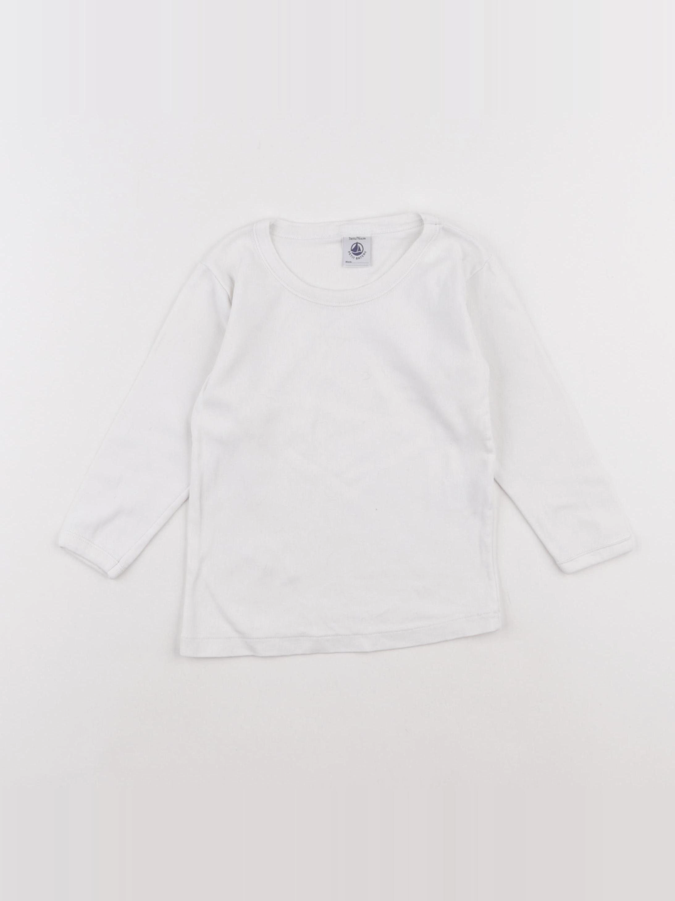 Petit Bateau - maillot de corps blanc - 3 ans