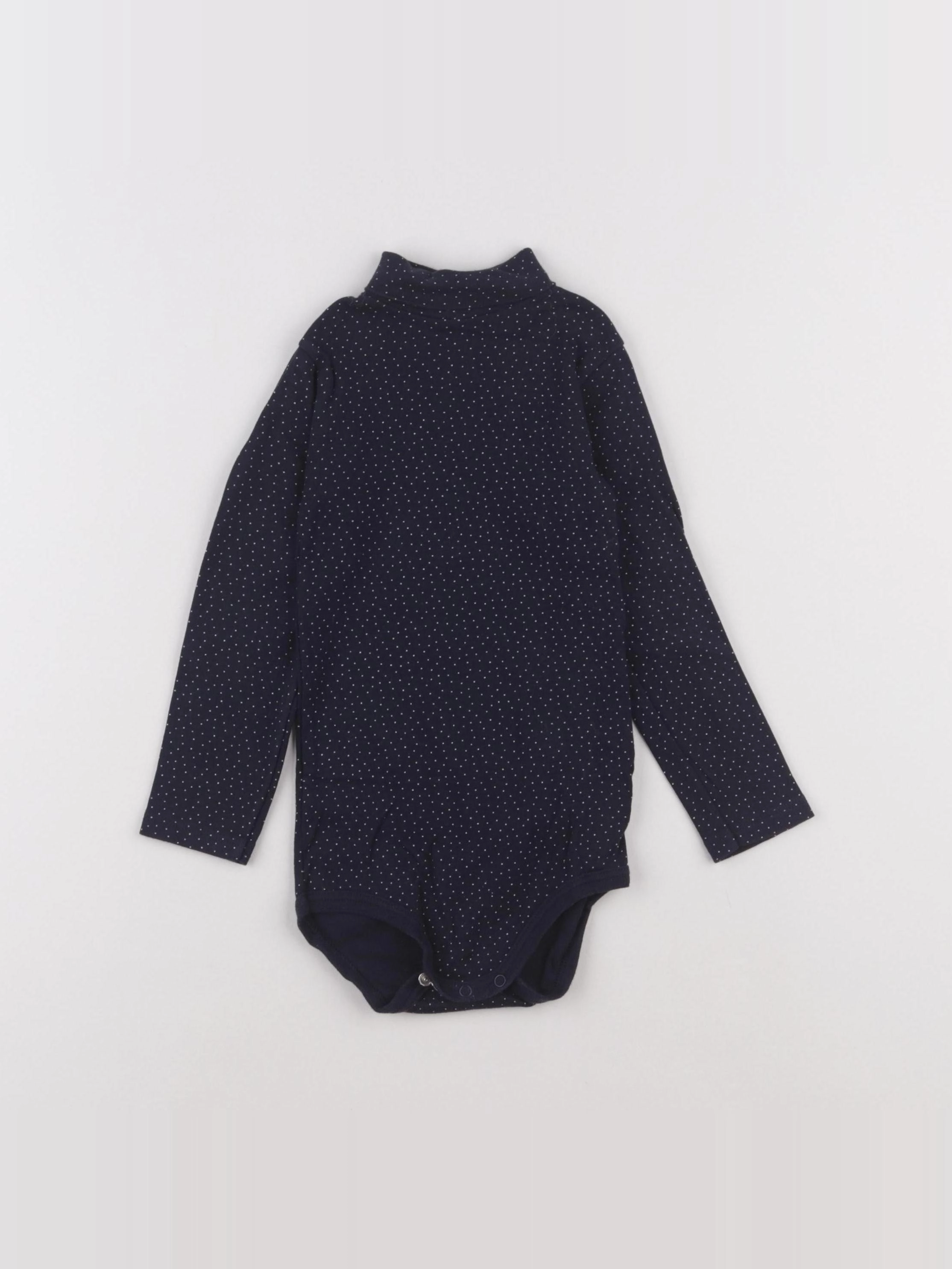 Petit Bateau - body à col bleu - 24 mois