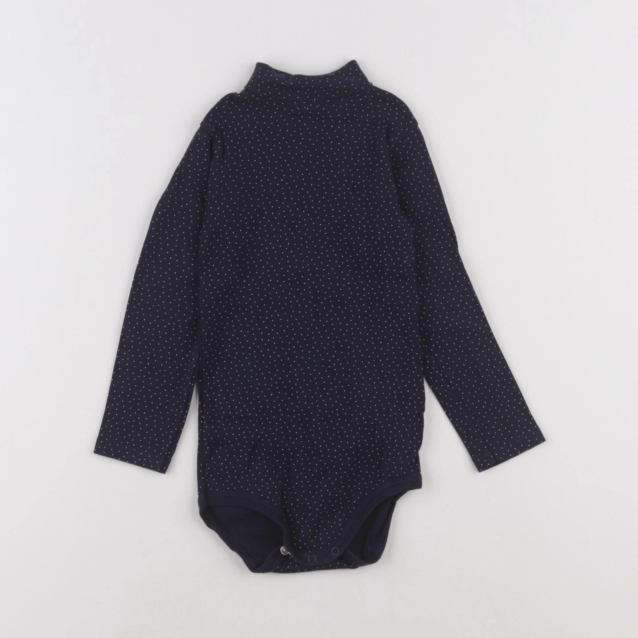 Petit Bateau - body à col bleu - 24 mois