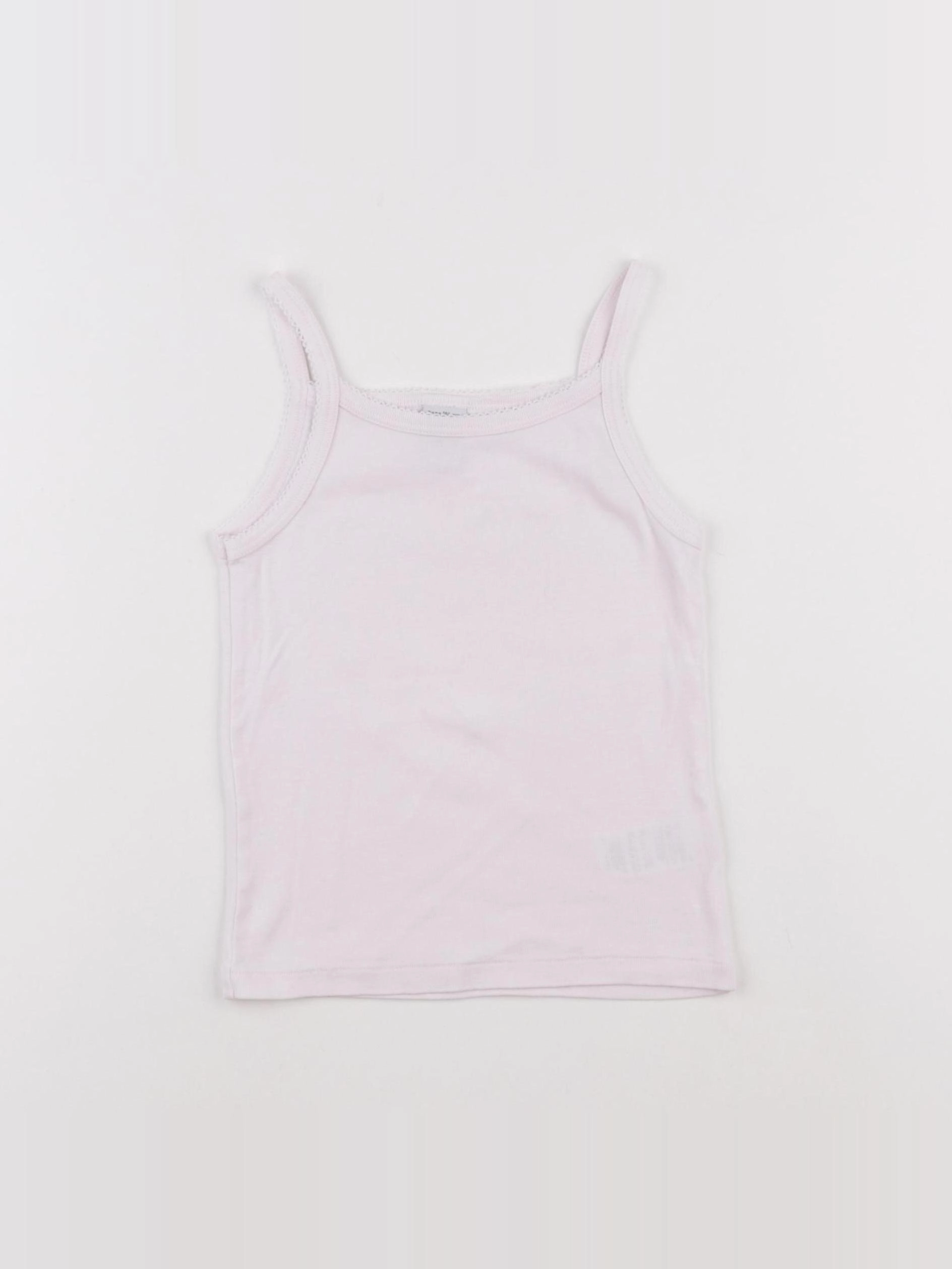 Petit Bateau - maillot de corps rose - 3 ans