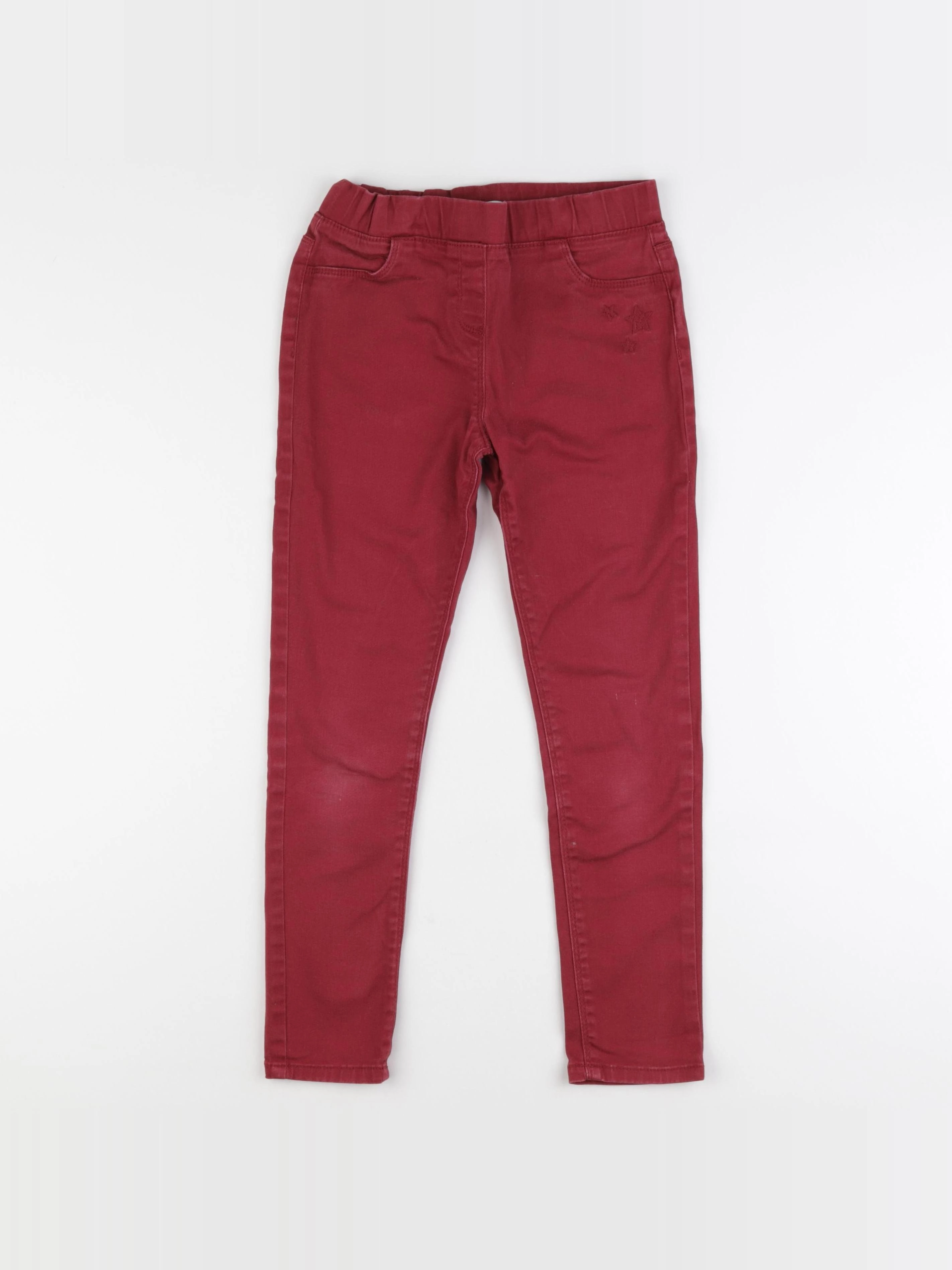 Vertbaudet - jegging rouge - 9 ans