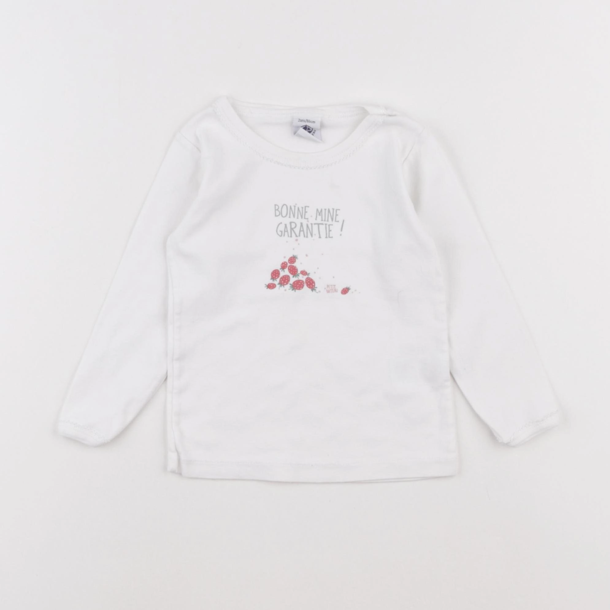 Petit Bateau - maillot de corps blanc - 24 mois