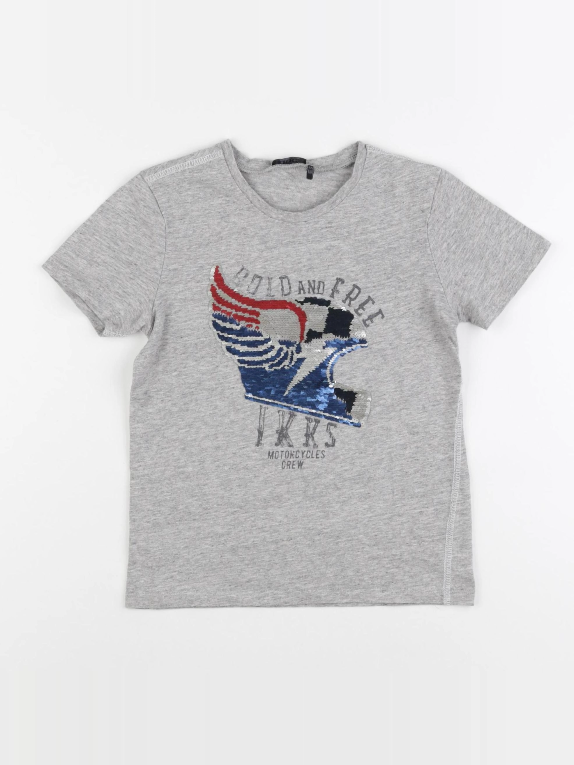 IKKS - tee-shirt gris - 6 ans