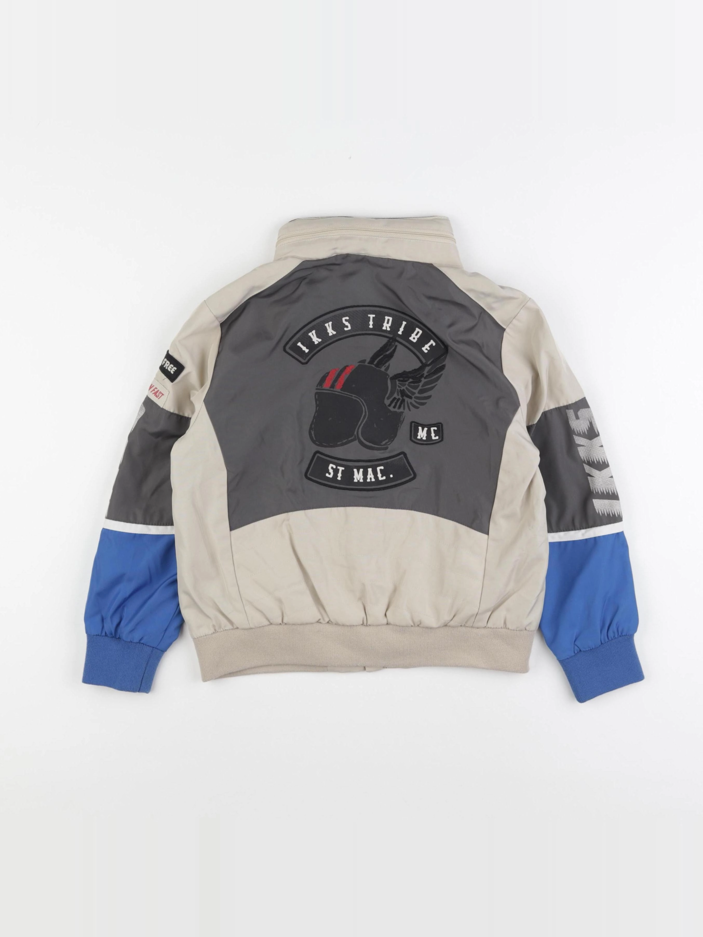 IKKS - veste imprimé au dos beige, bleu - 6 ans