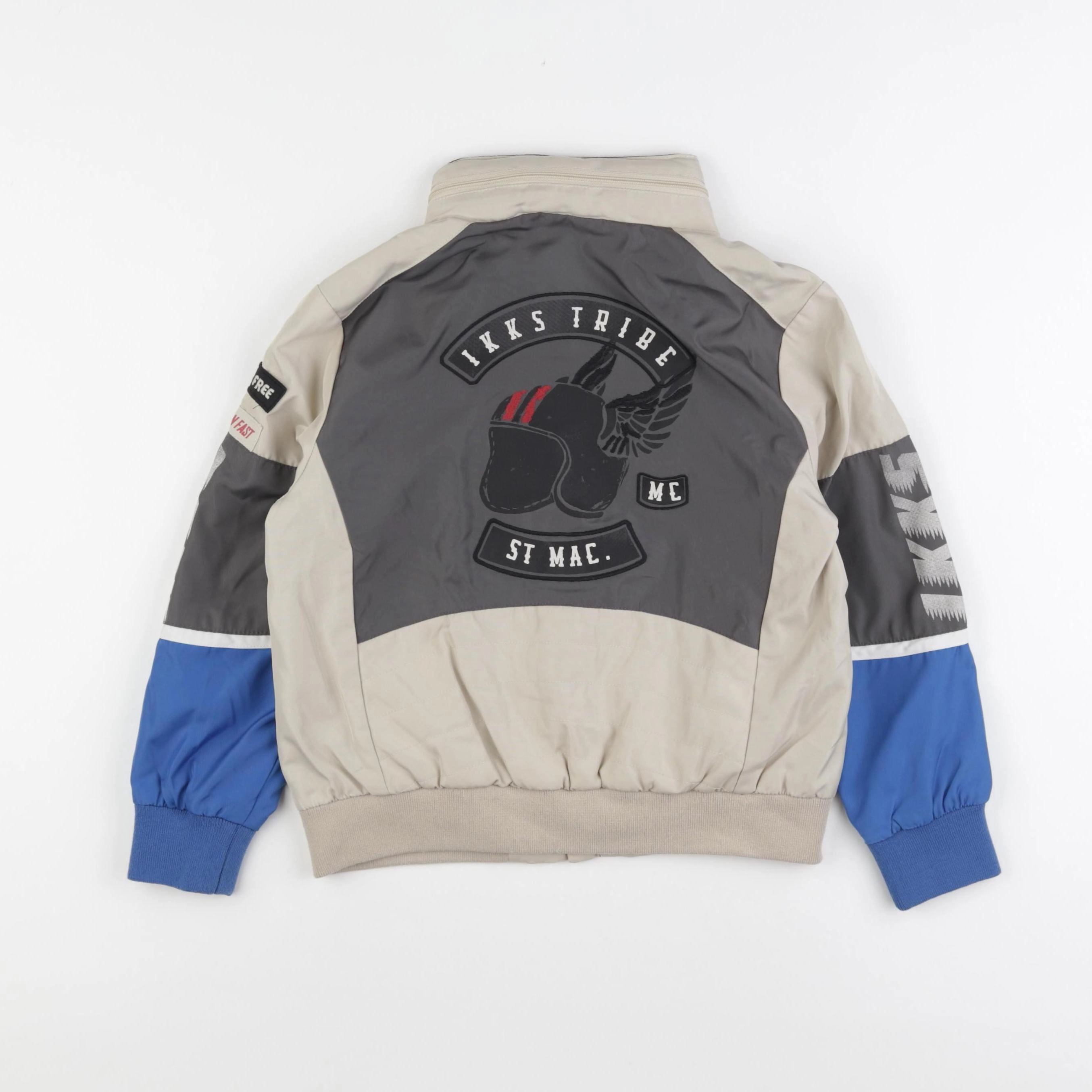 IKKS - veste imprimé au dos beige, bleu - 6 ans