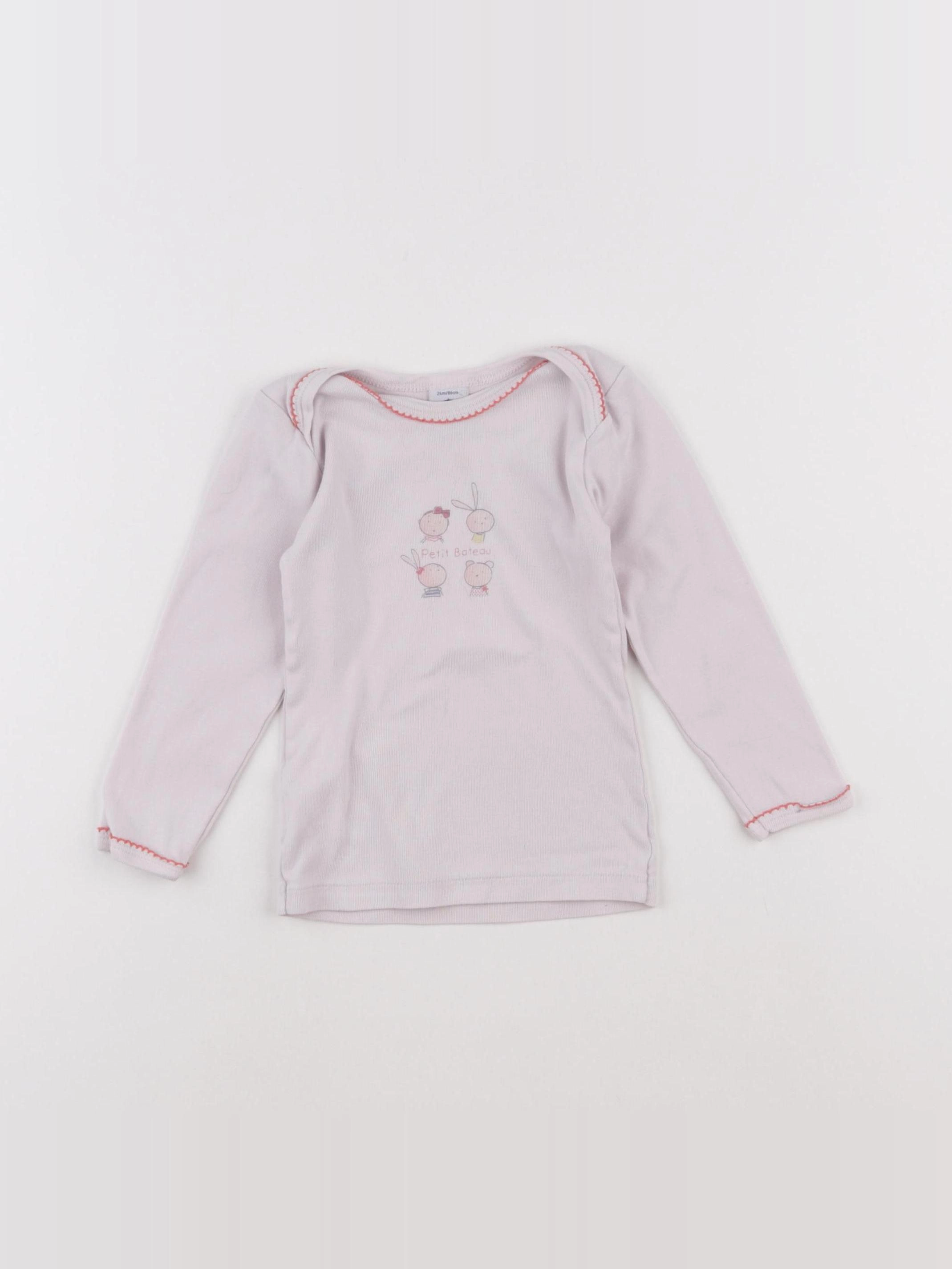 Petit Bateau - maillot de corps violet - 24 mois