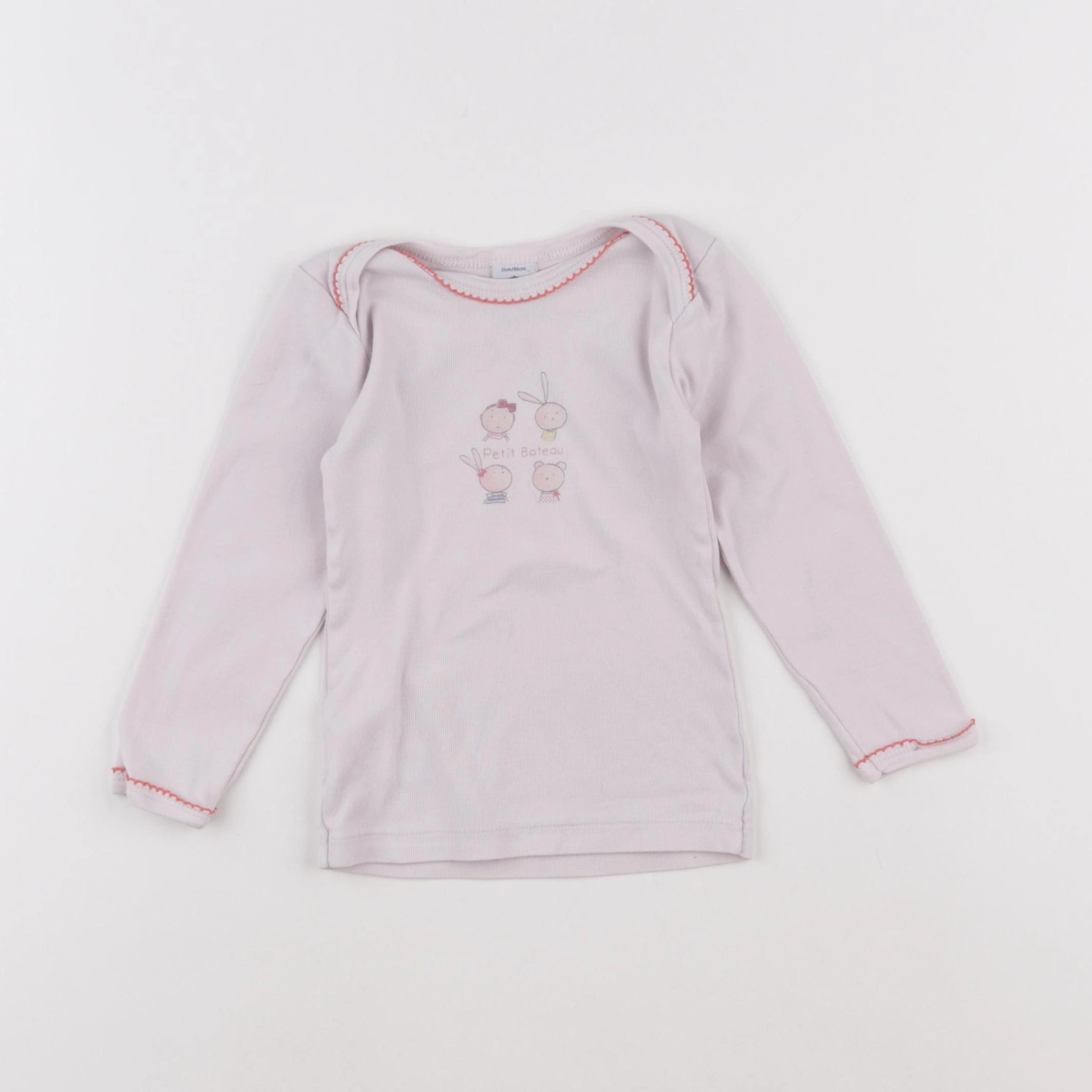 Petit Bateau - maillot de corps violet - 24 mois