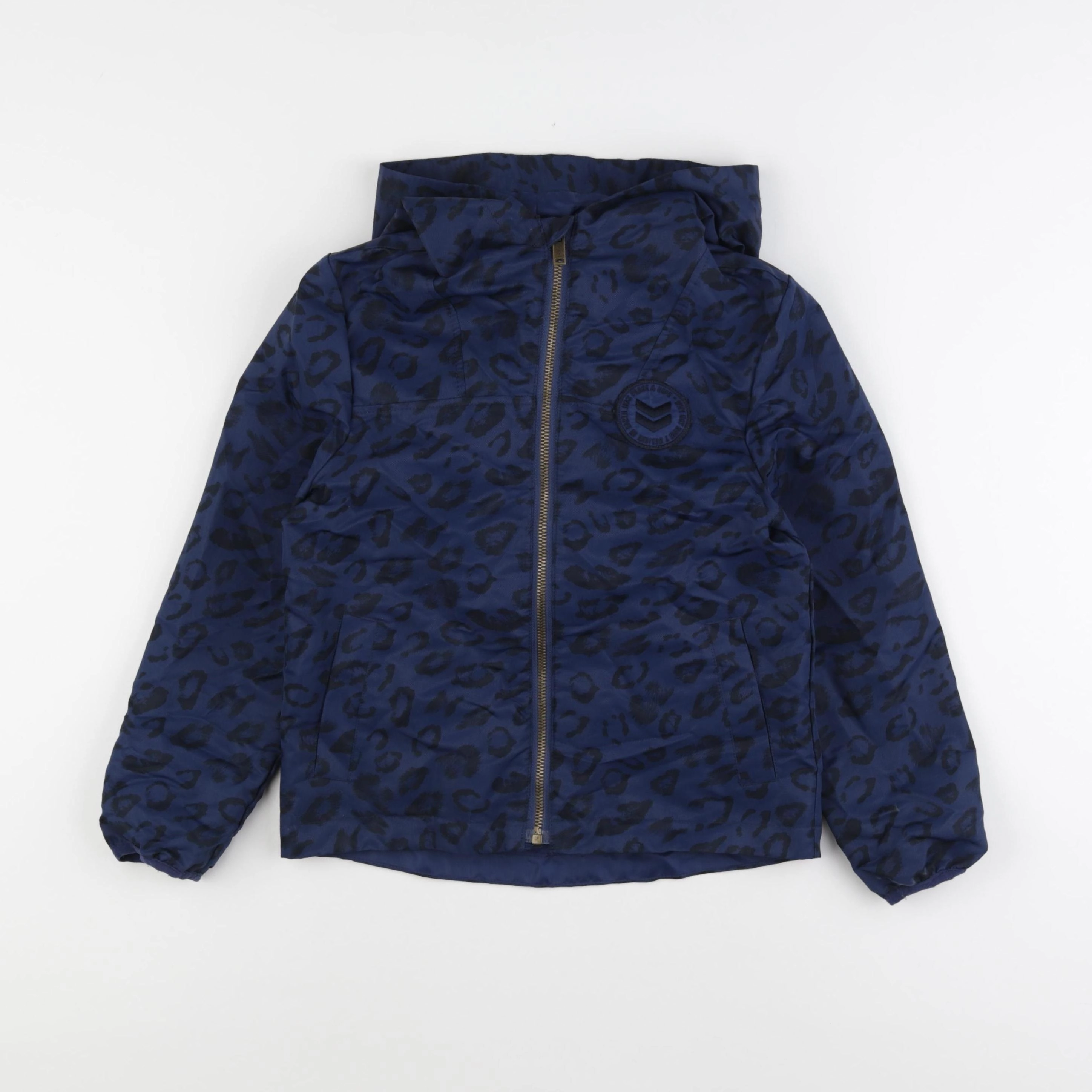 IKKS - imperméable pliable bleu, noir - 8 ans