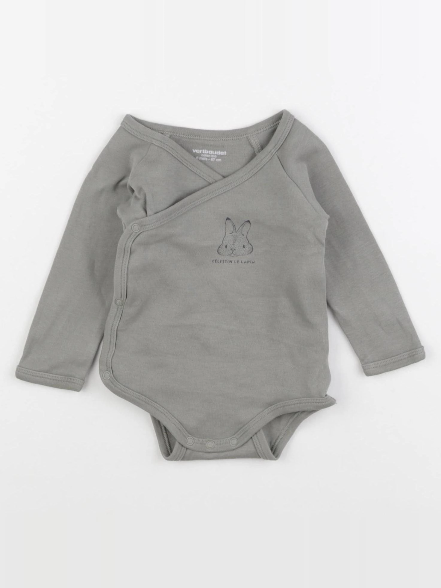 Vertbaudet - body vert - 6 mois