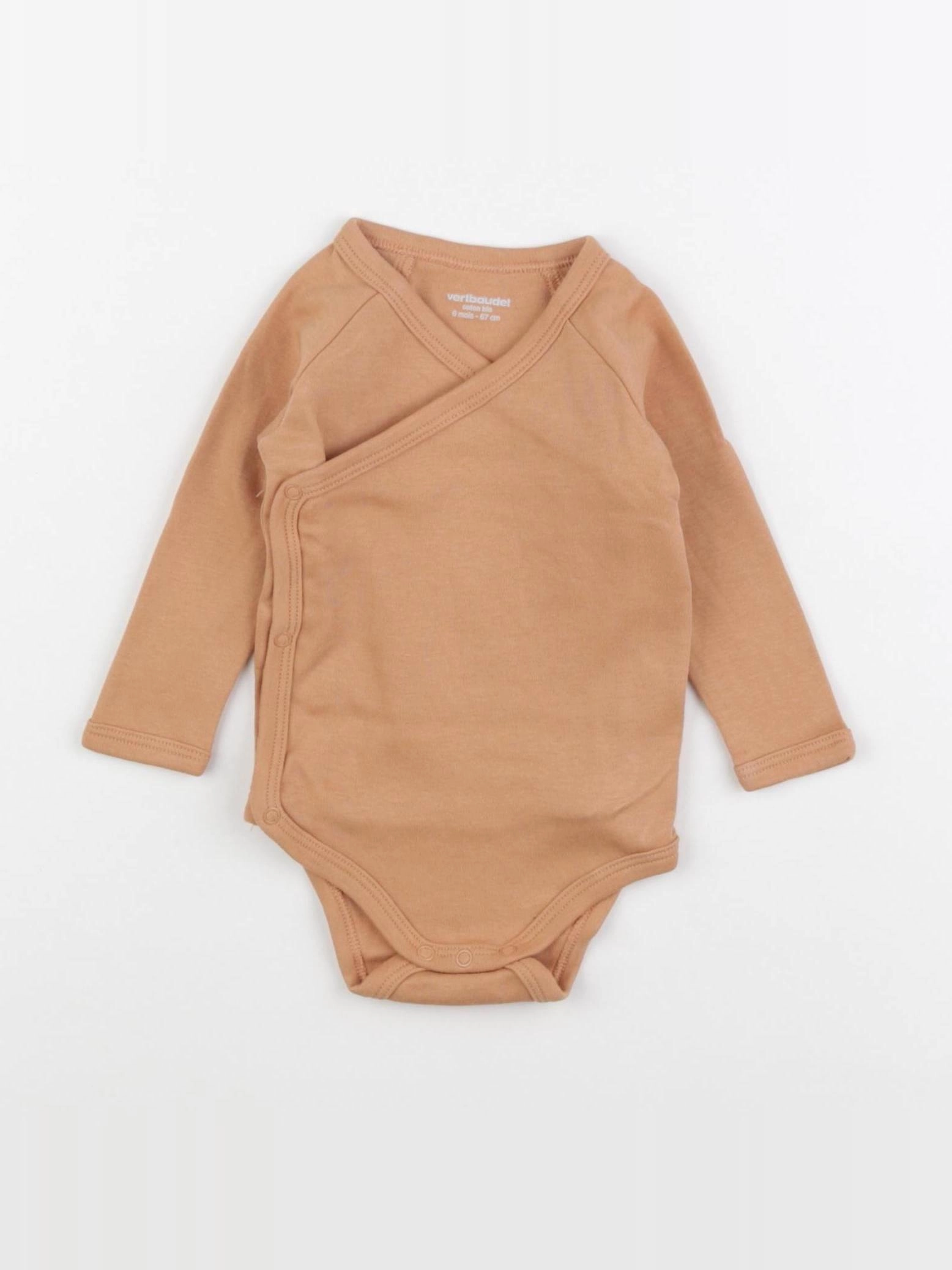 Vertbaudet - body orange - 6 mois