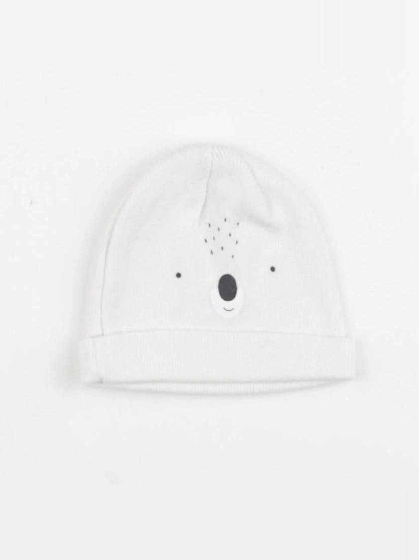 Vertbaudet - bonnet de naissance blanc - 3/6 mois