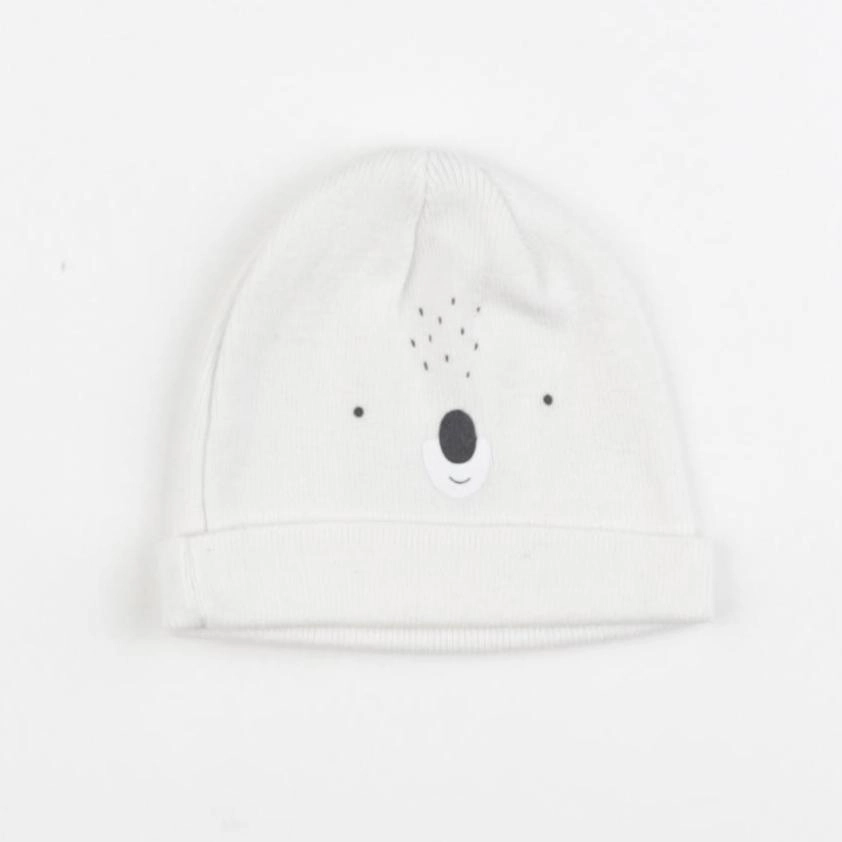 Vertbaudet - bonnet de naissance blanc - 3/6 mois