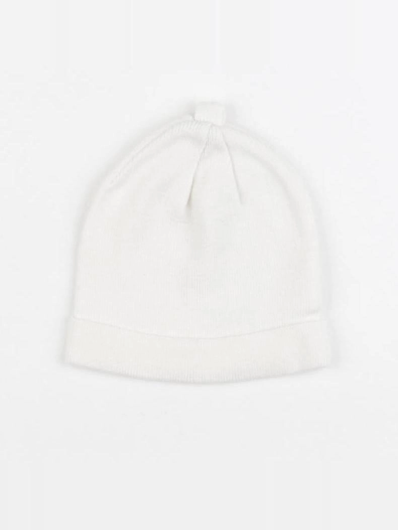 Vertbaudet - bonnet de naissance blanc - 3/6 mois