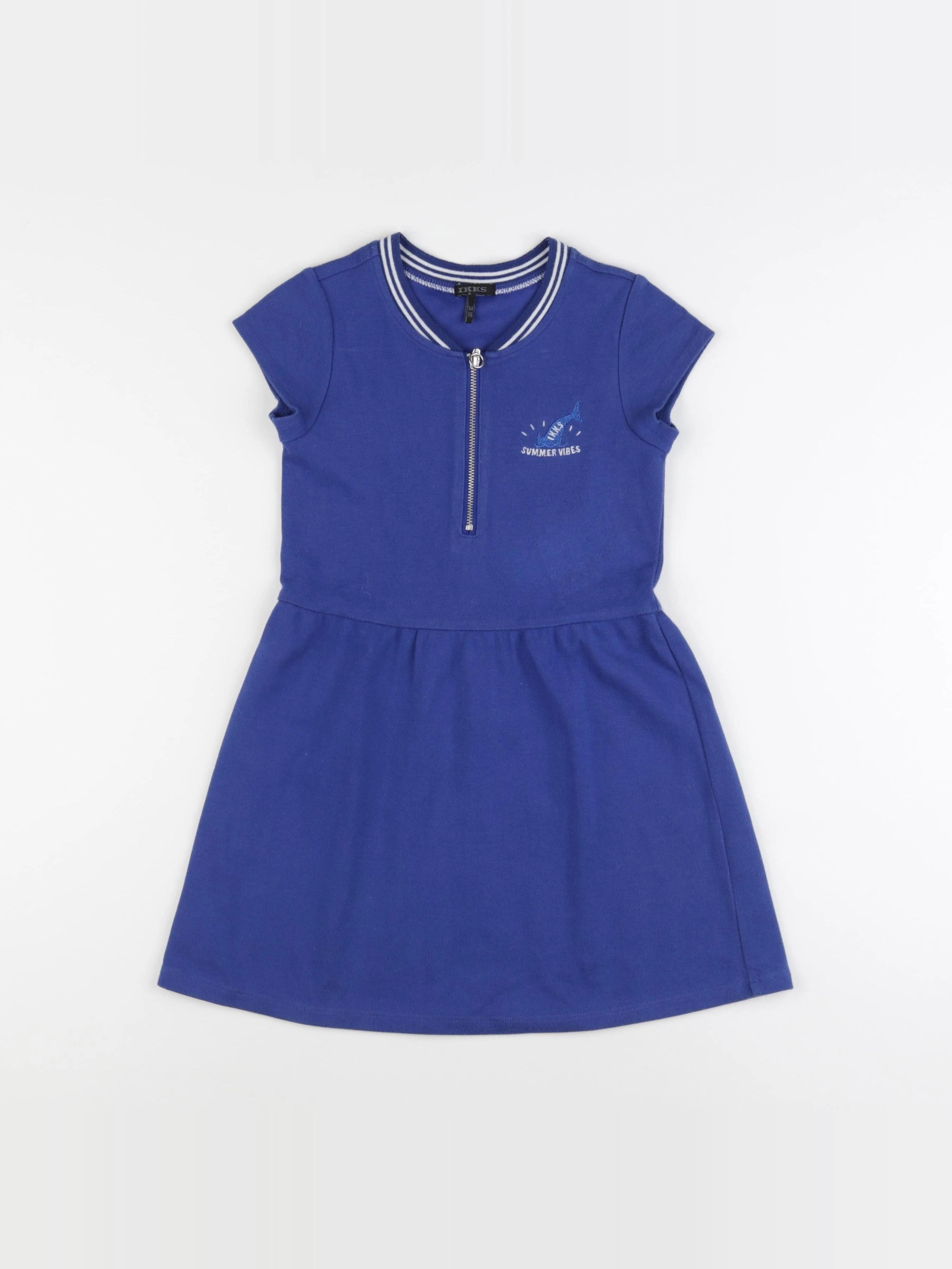 IKKS - robe bleu - 6 ans