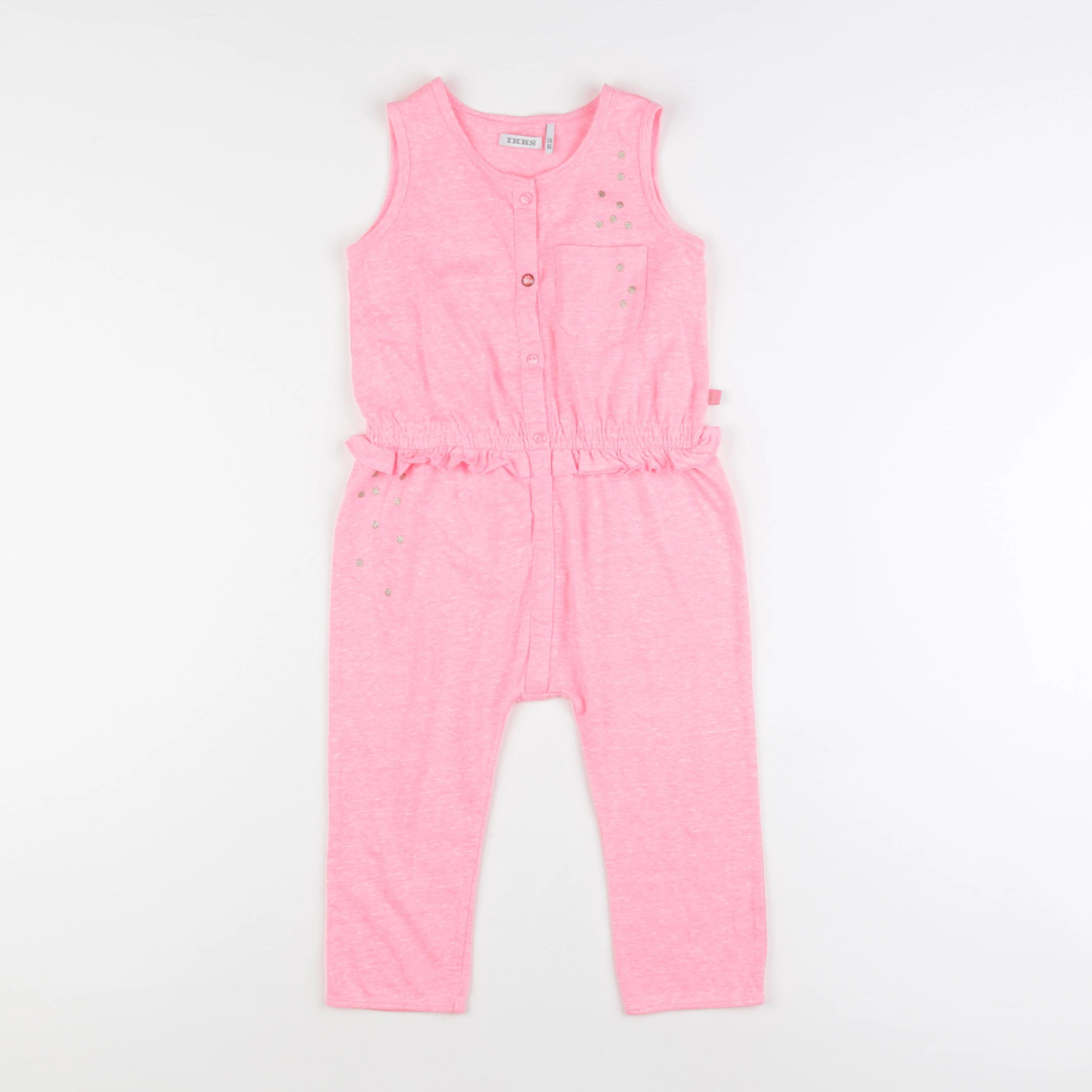IKKS - combinaison rose fluo - 2 ans
