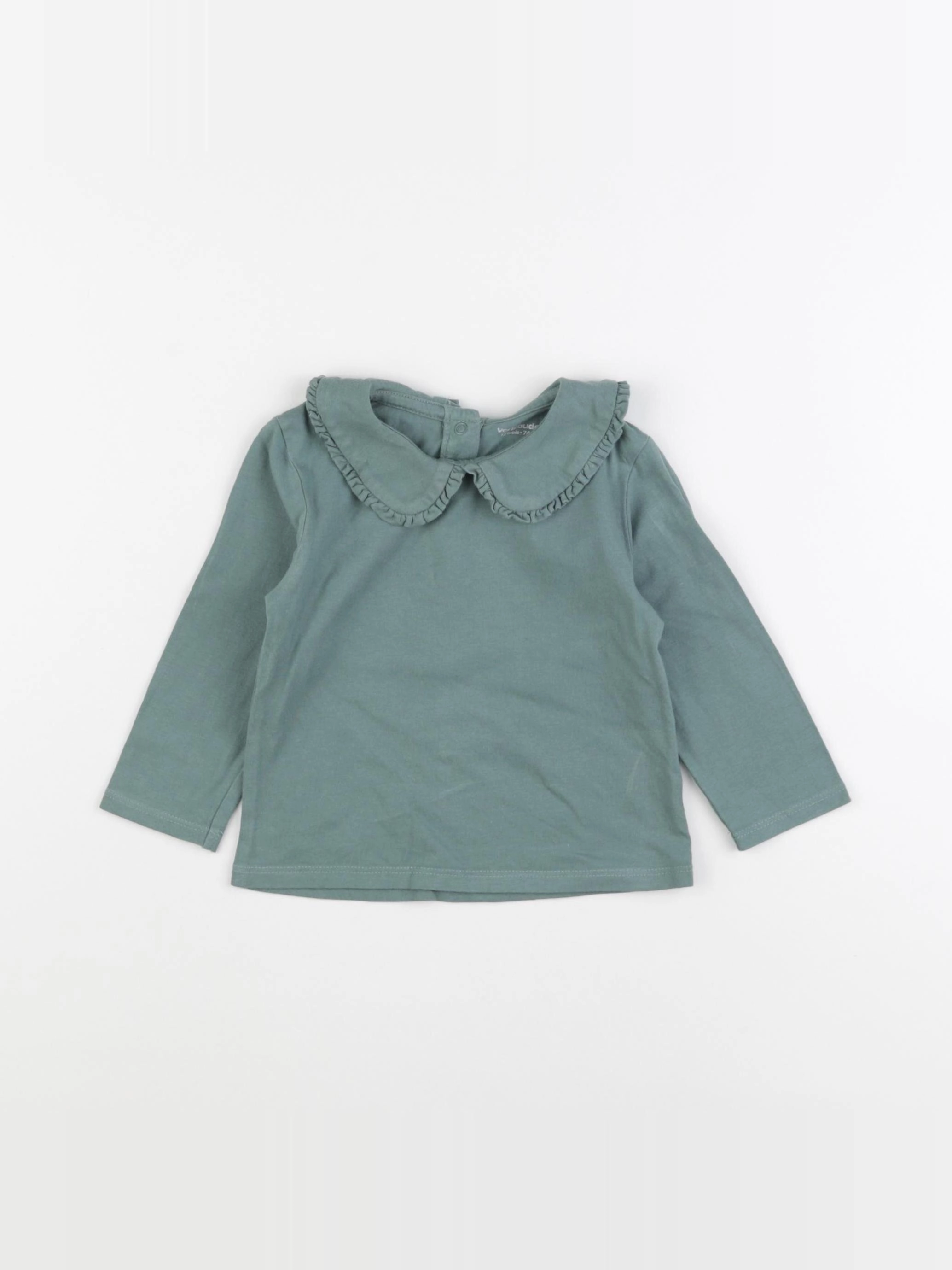 Vertbaudet - tee-shirt vert - 12 mois