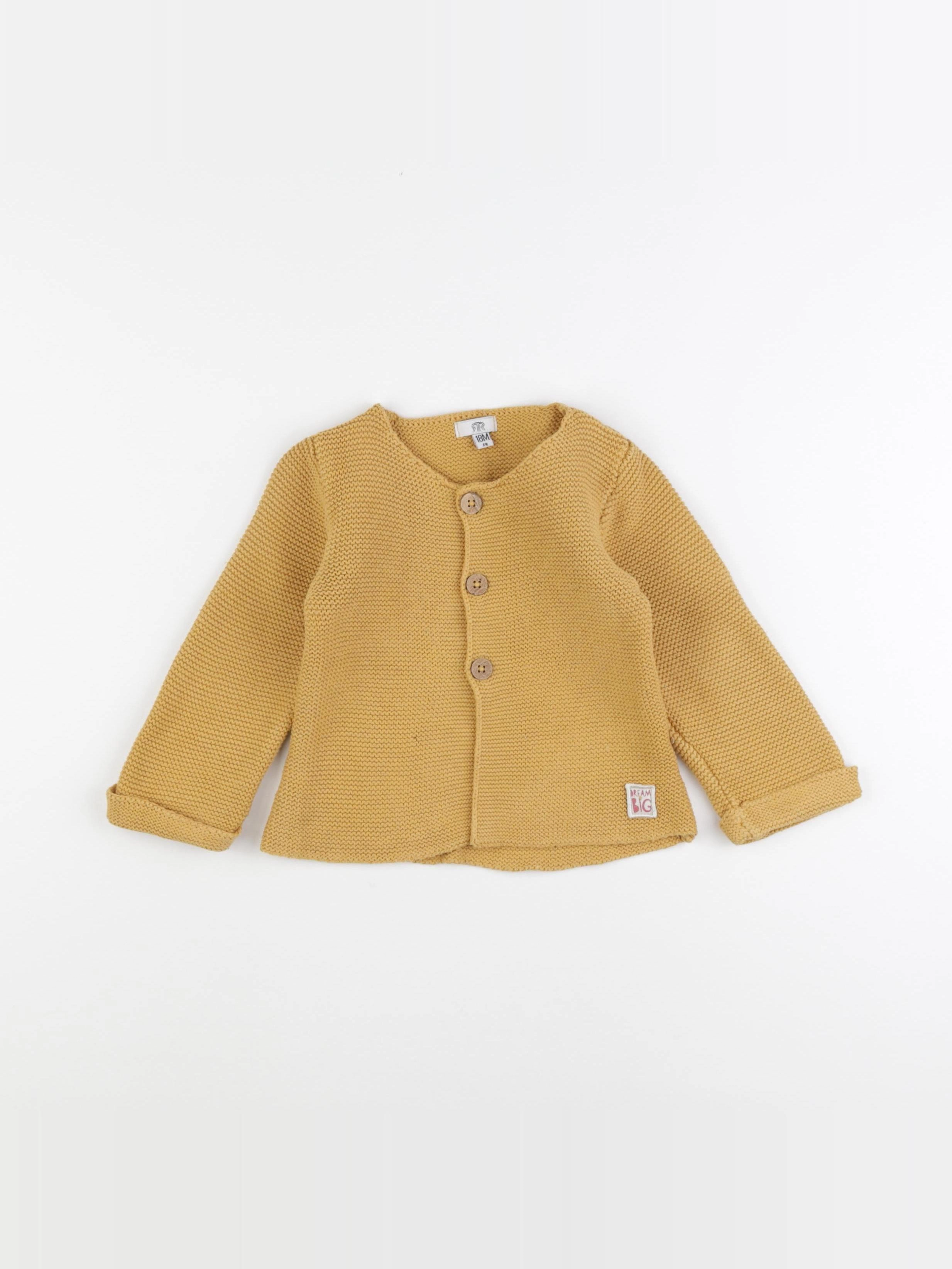 La Redoute - gilet jaune - 18 mois