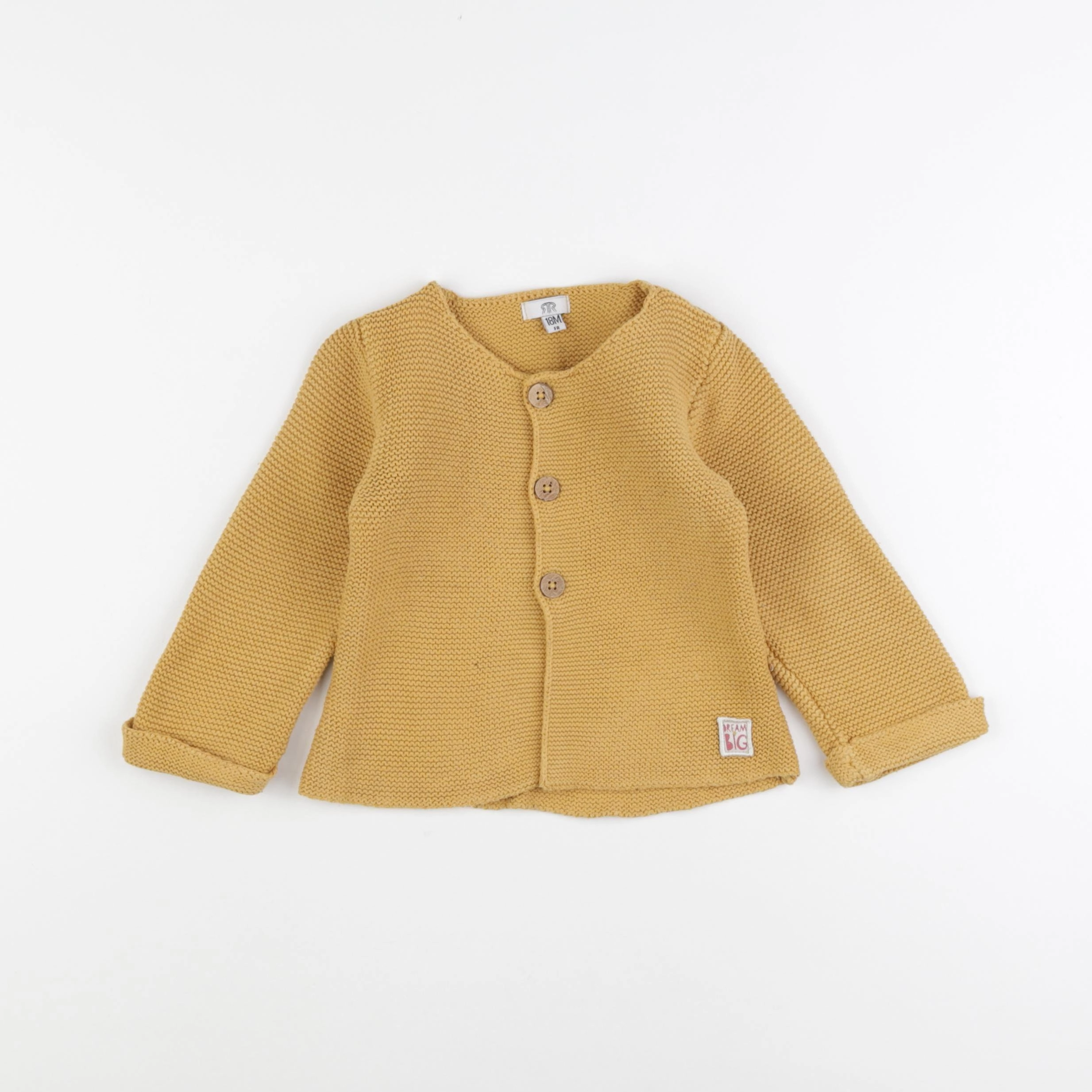 La Redoute - gilet jaune - 18 mois