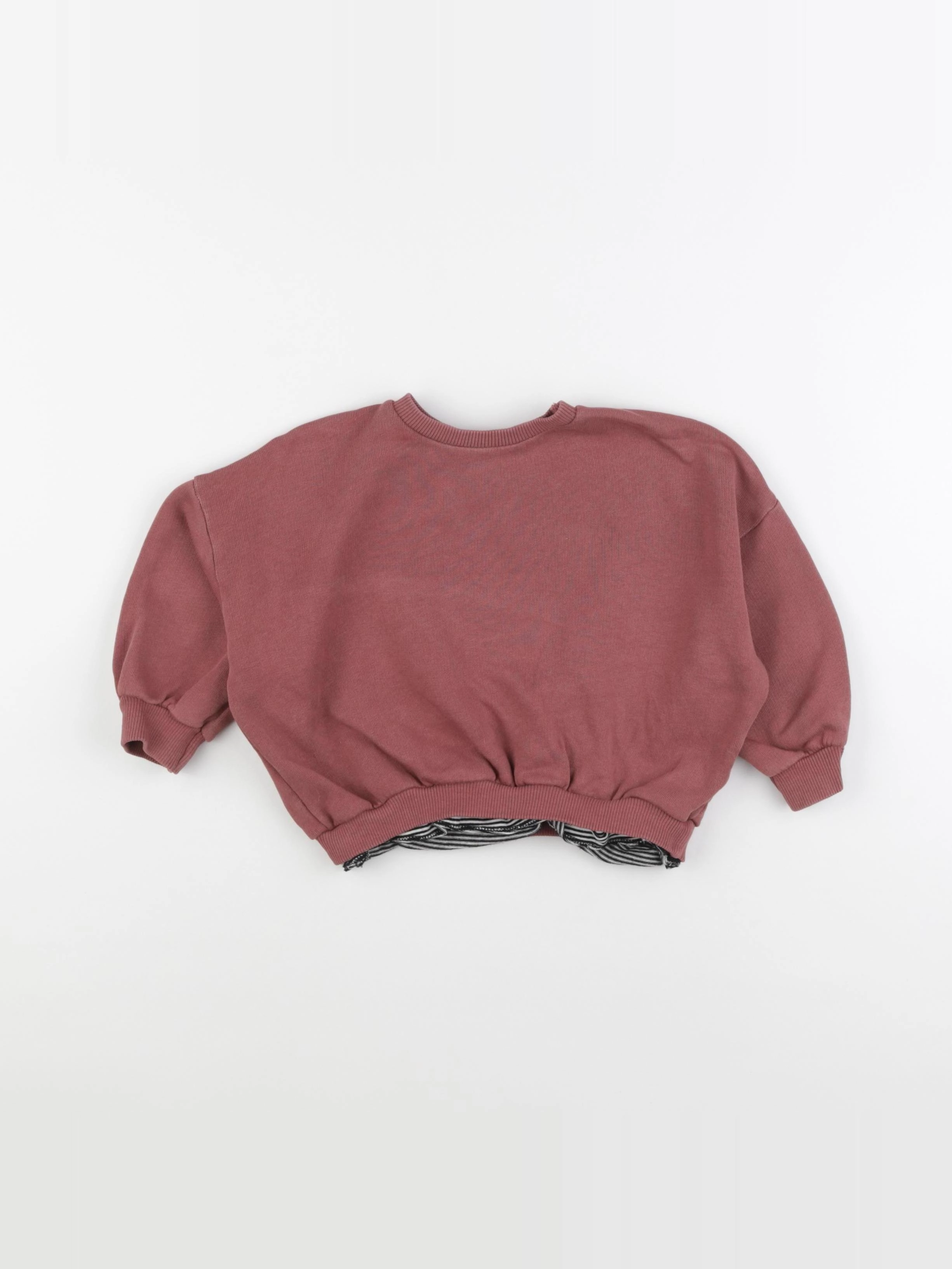 Zara - sweat rouge - 9/12 mois