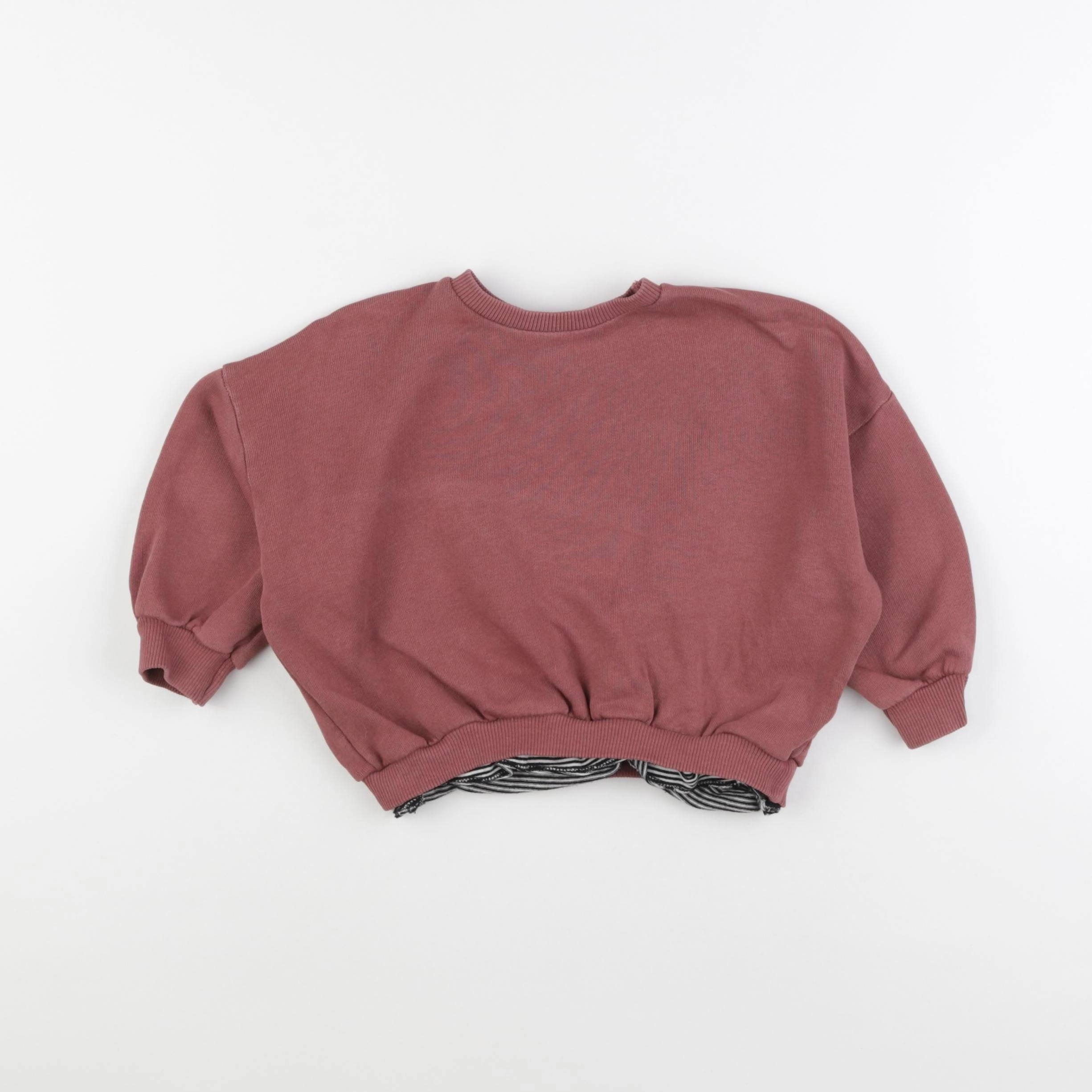 Zara - sweat rouge - 9/12 mois