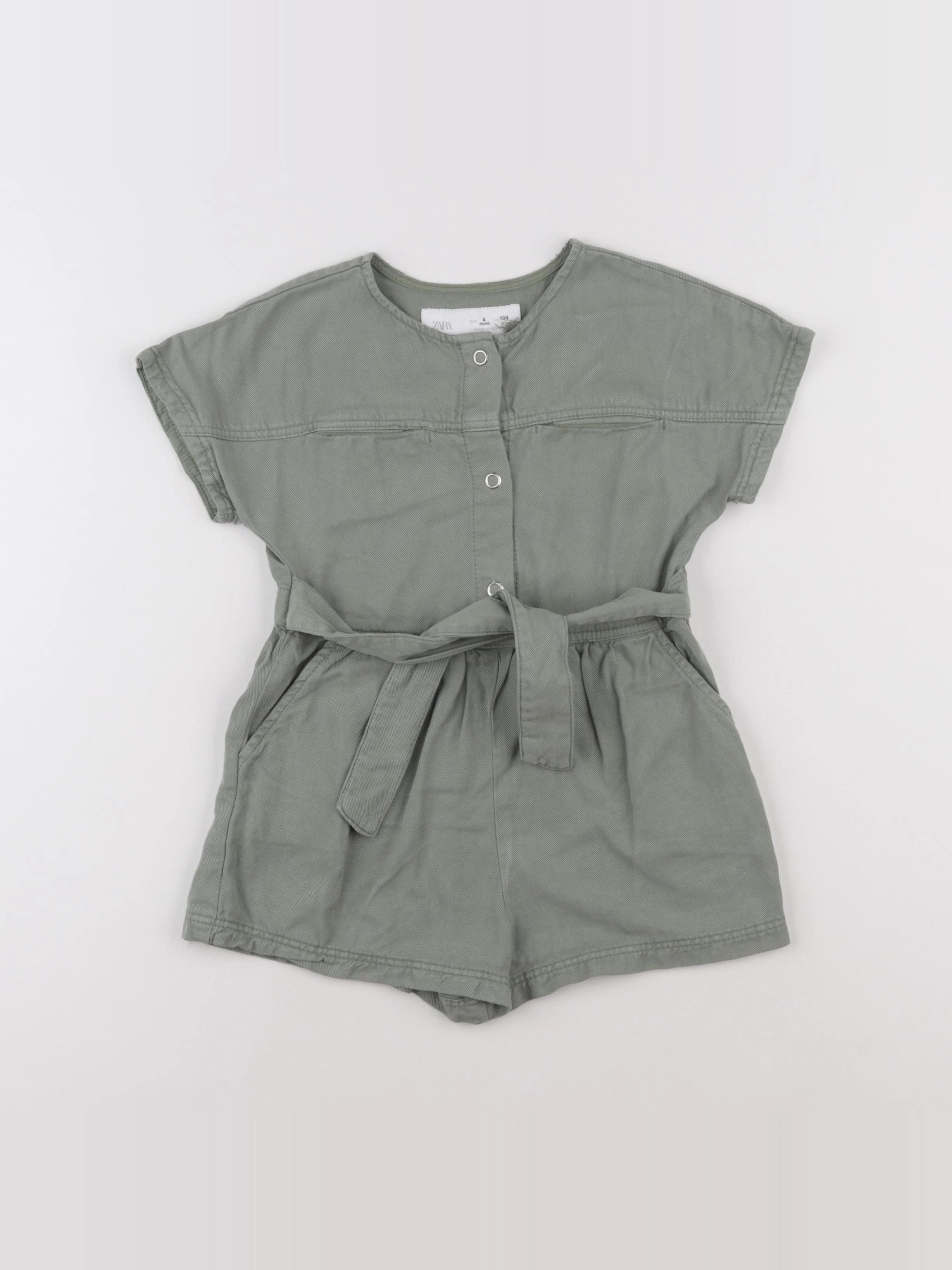 Zara - combinaison vert - 4 ans
